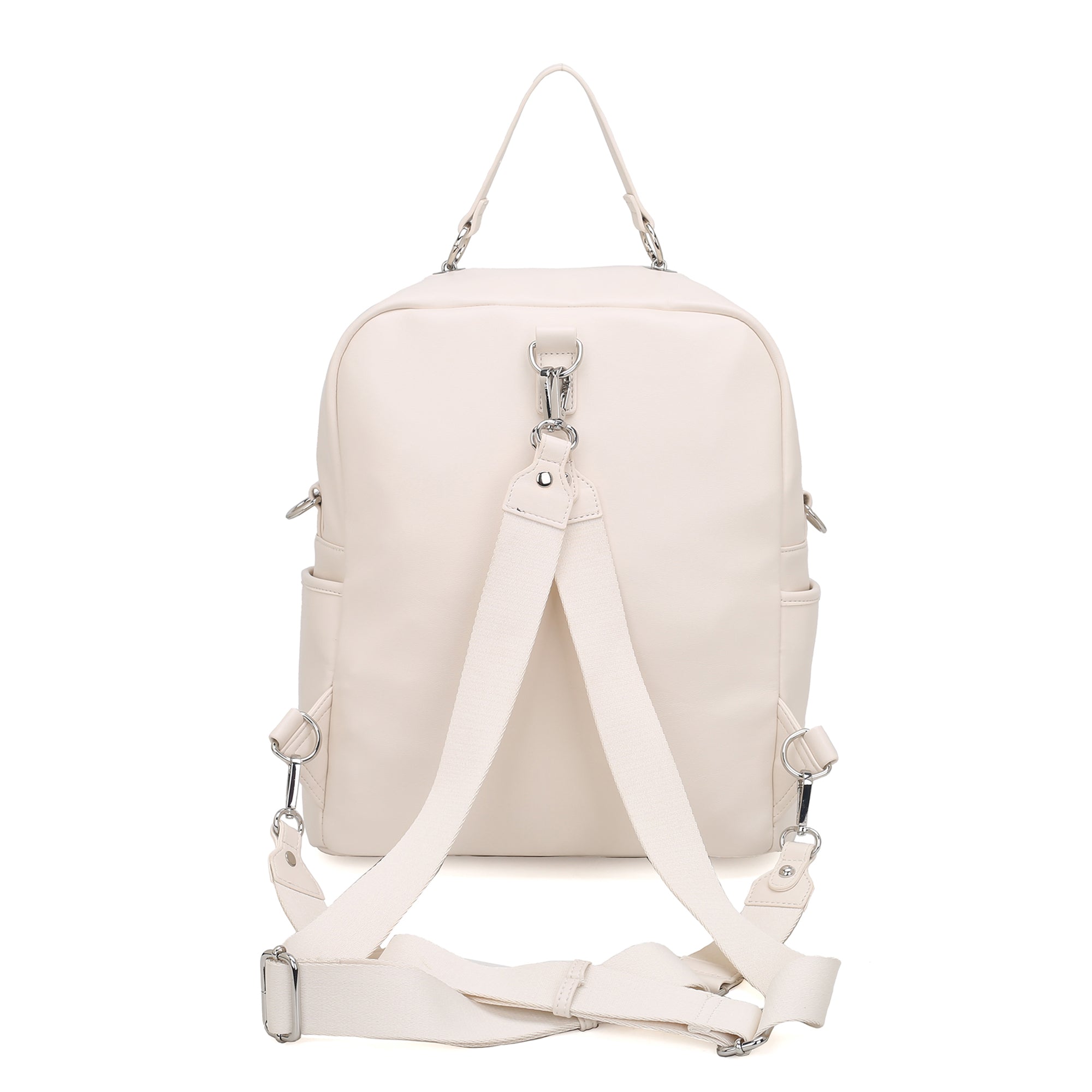 white Backpack Mirella With Charm - Women's Backpack | Le Pandorine