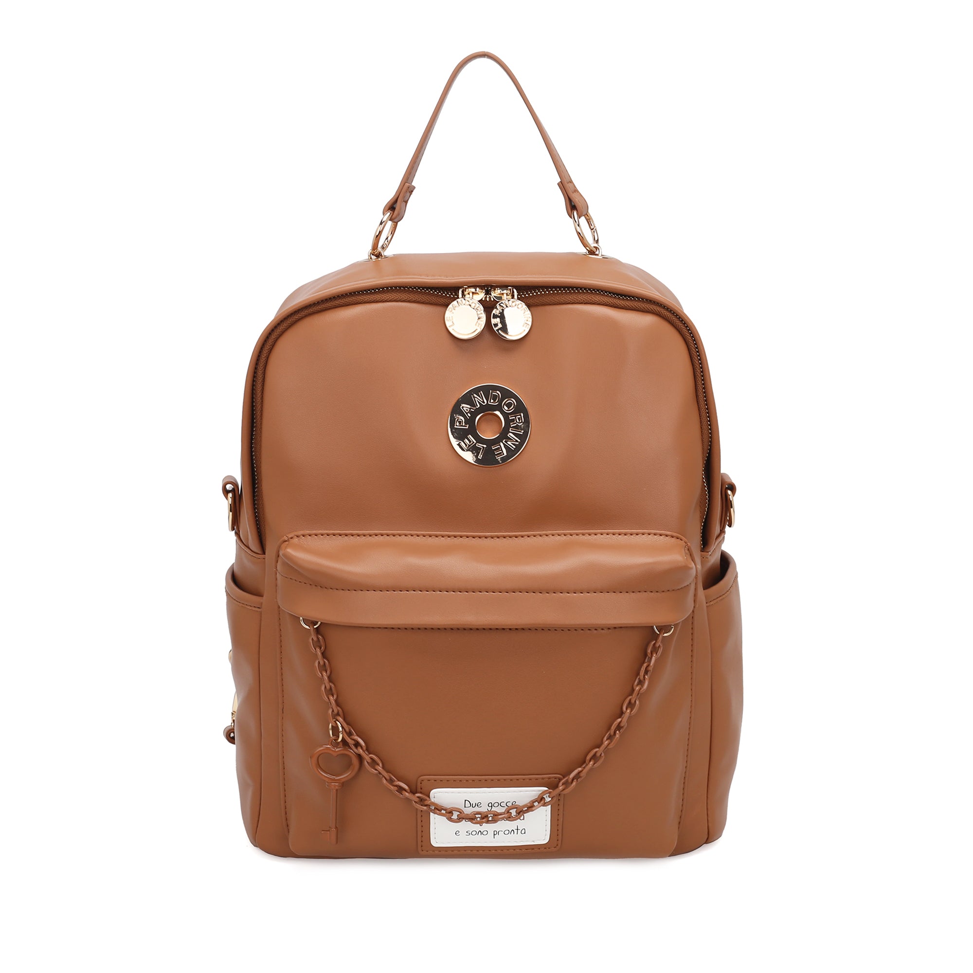 natural Backpack Mirella With Charm - Women's Backpack | Le Pandorine