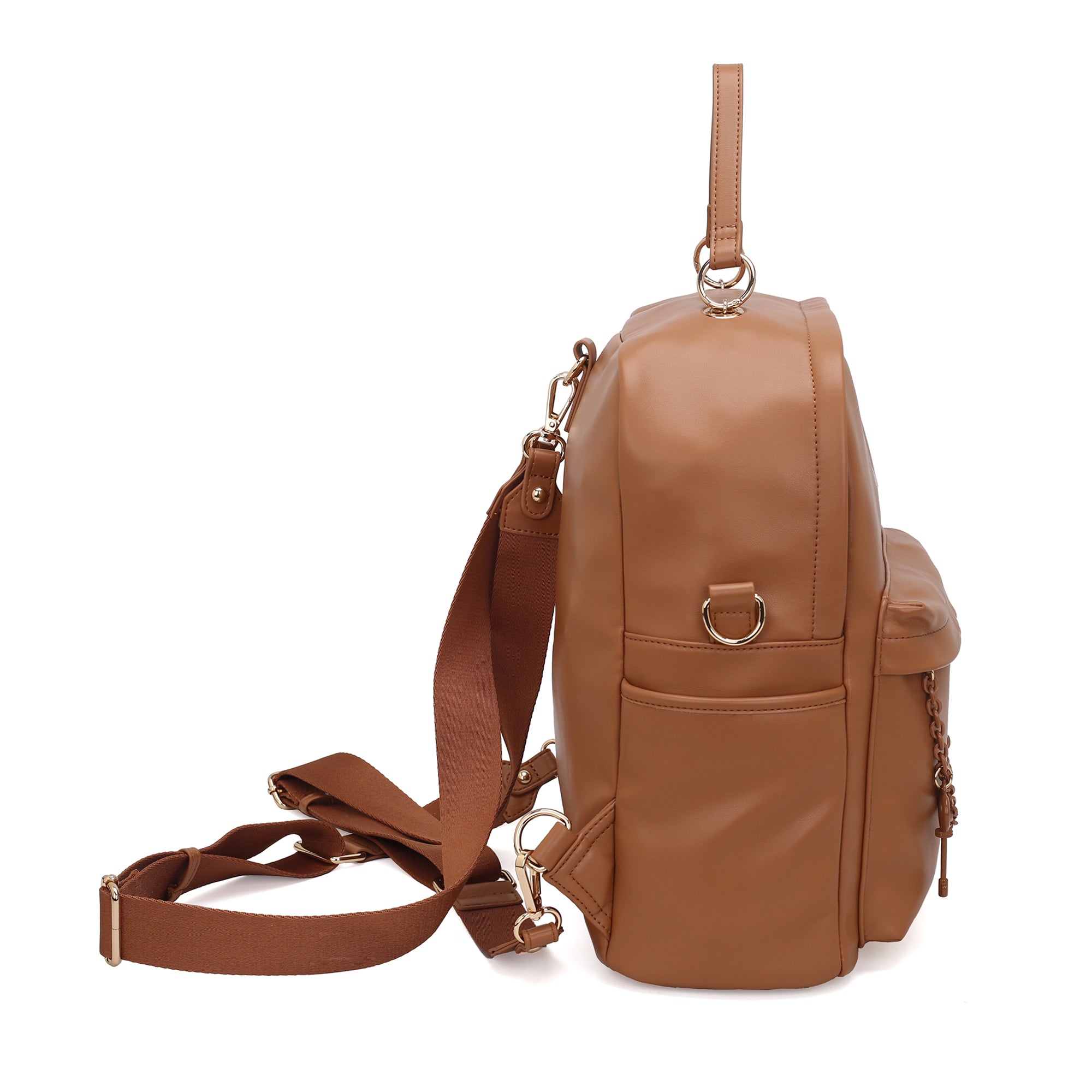 natural Backpack Mirella With Charm - Women's Backpack | Le Pandorine