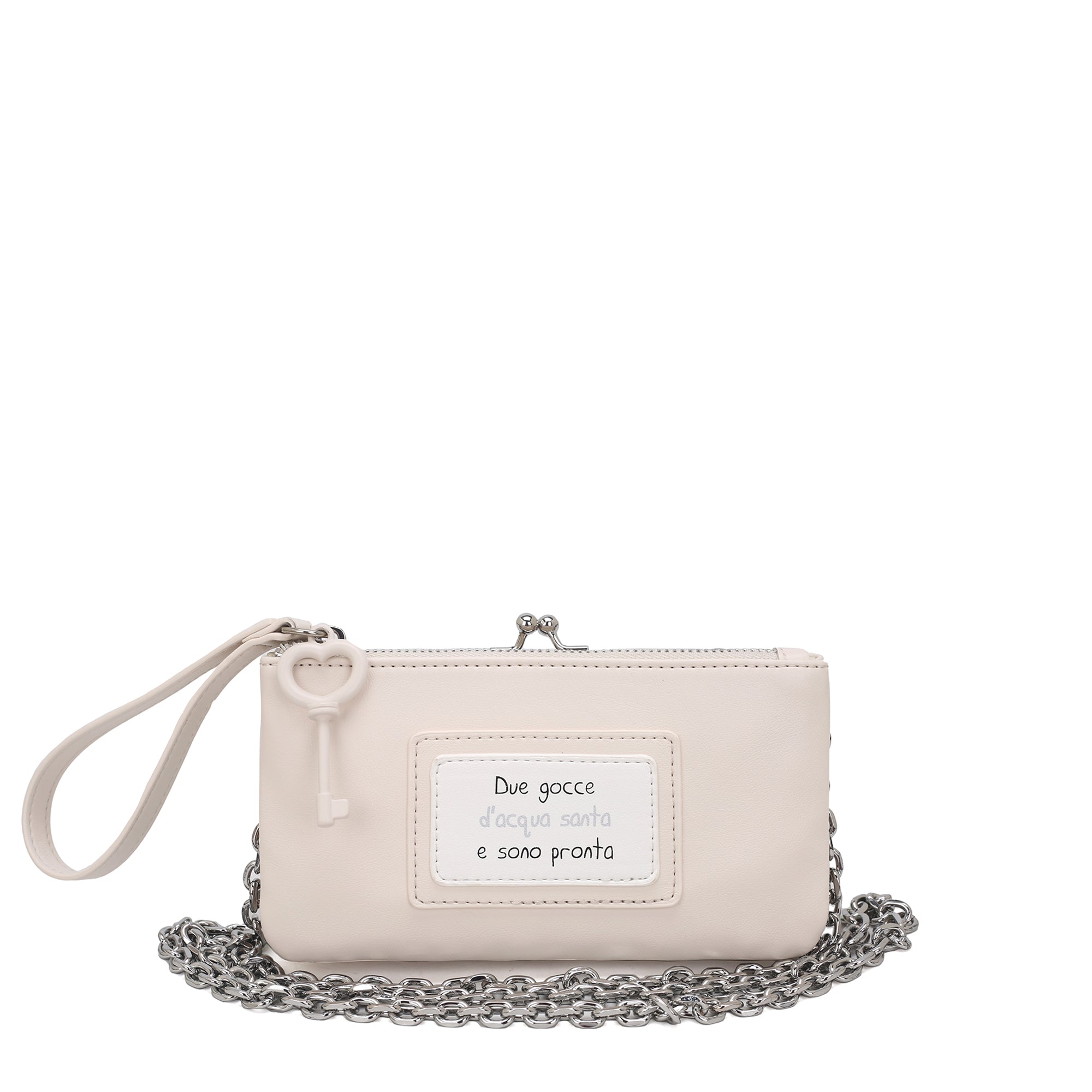 white Mirella Pochette With Wristband - Women Bags | Le Pandorine