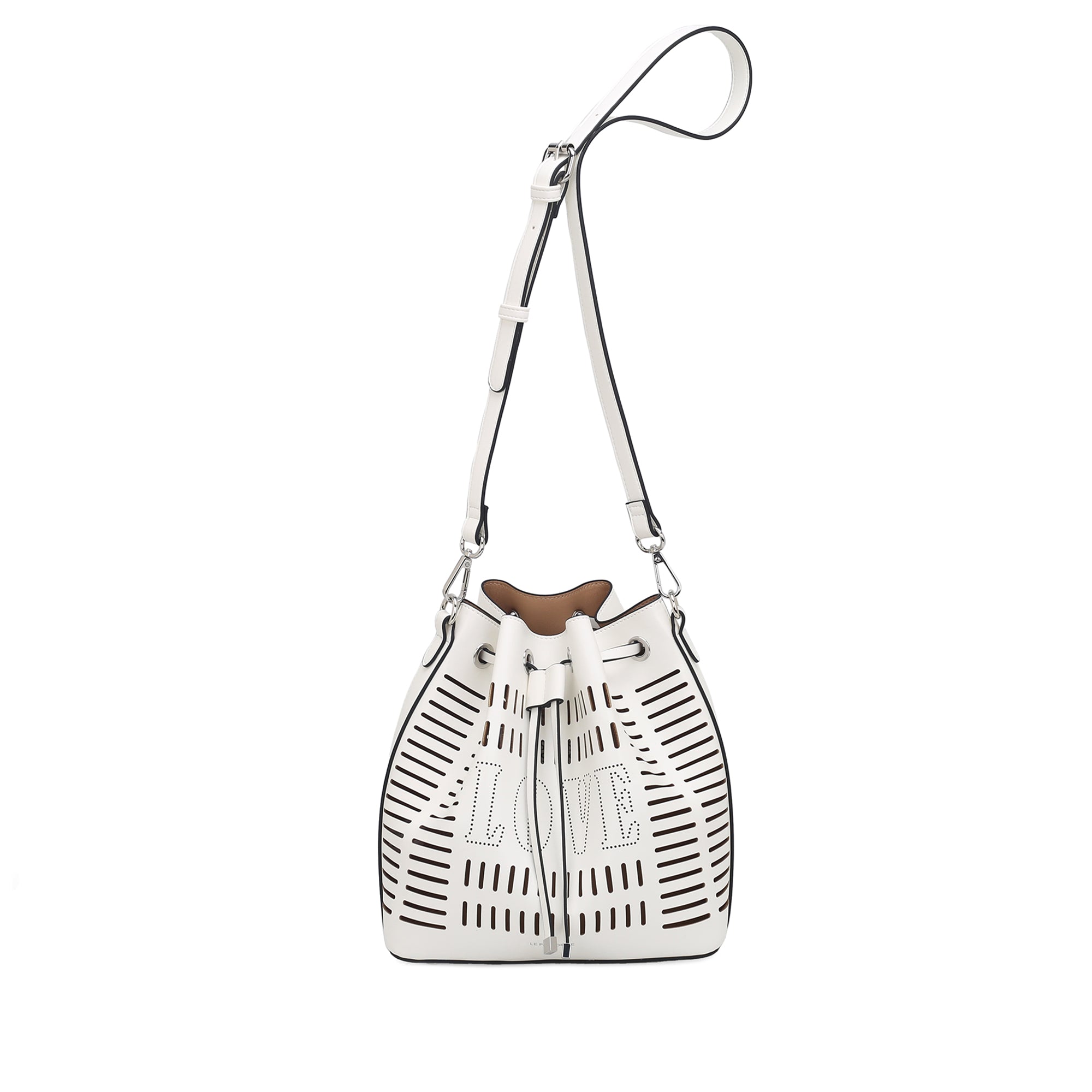 white Nina Bucket Laser-cut - WHITE | Le Pandorine