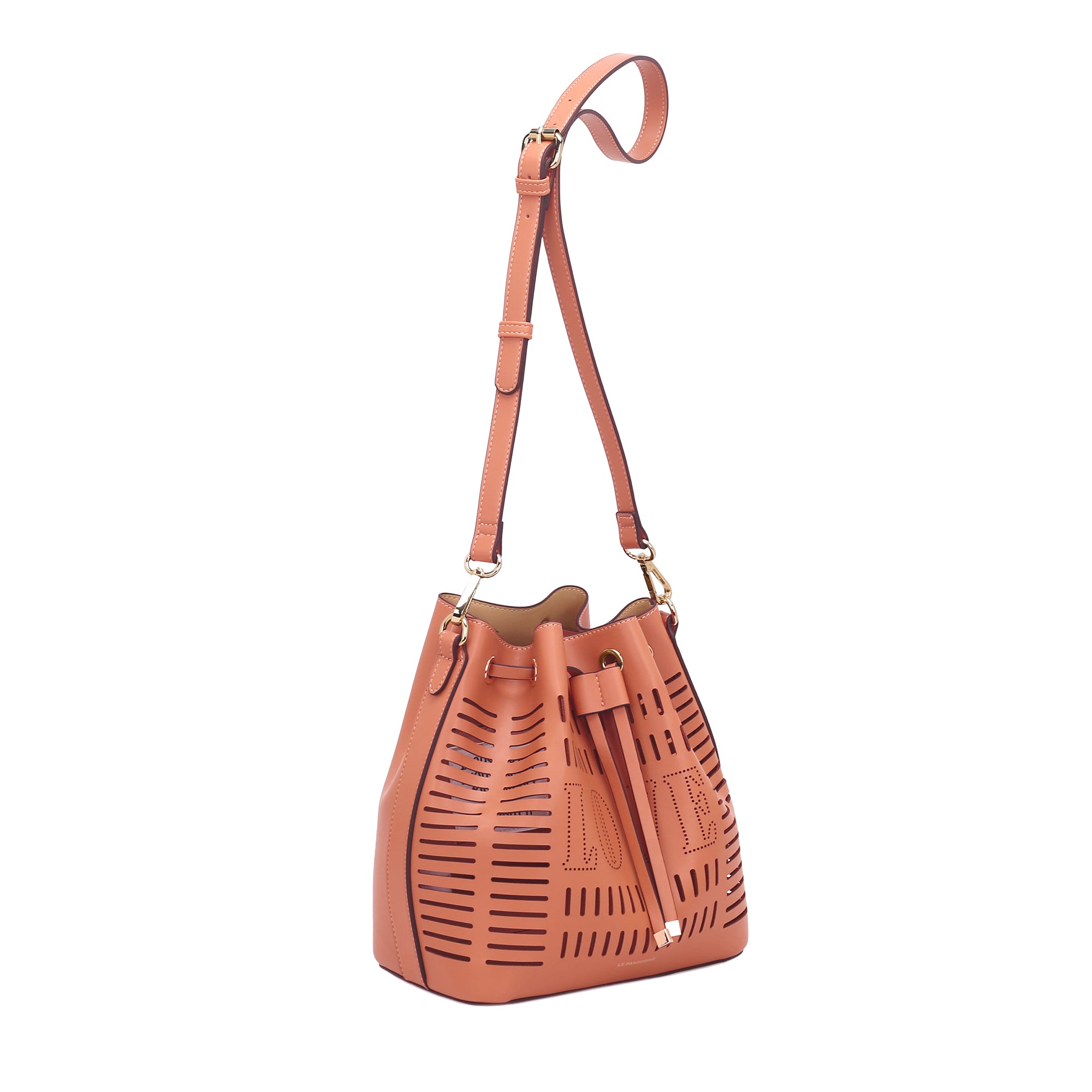 peach Nina Bucket Laser-cut - ORANGE | Le Pandorine