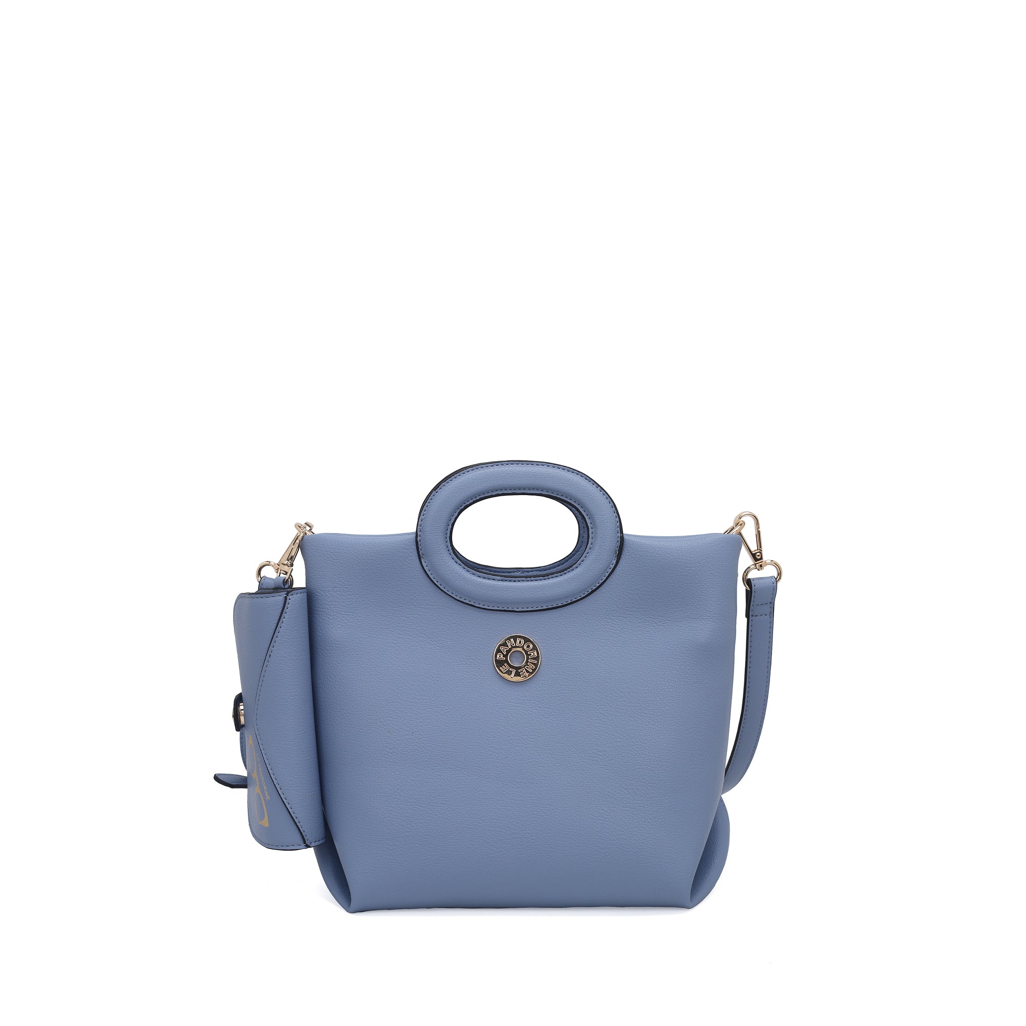 Borsa Focus Mini Con Portaocchiali Applicato colore azzurro - Focus Bag | Le Pandorine