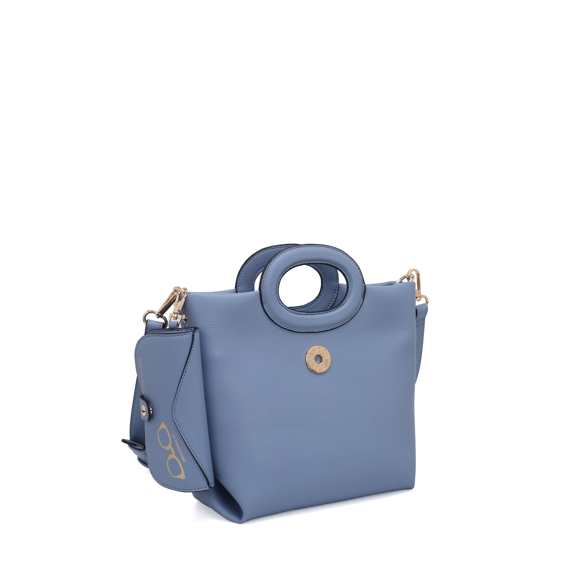 Borsa Focus Mini Con Portaocchiali Applicato colore azzurro - Borse a Mano Donna | Le Pandorine