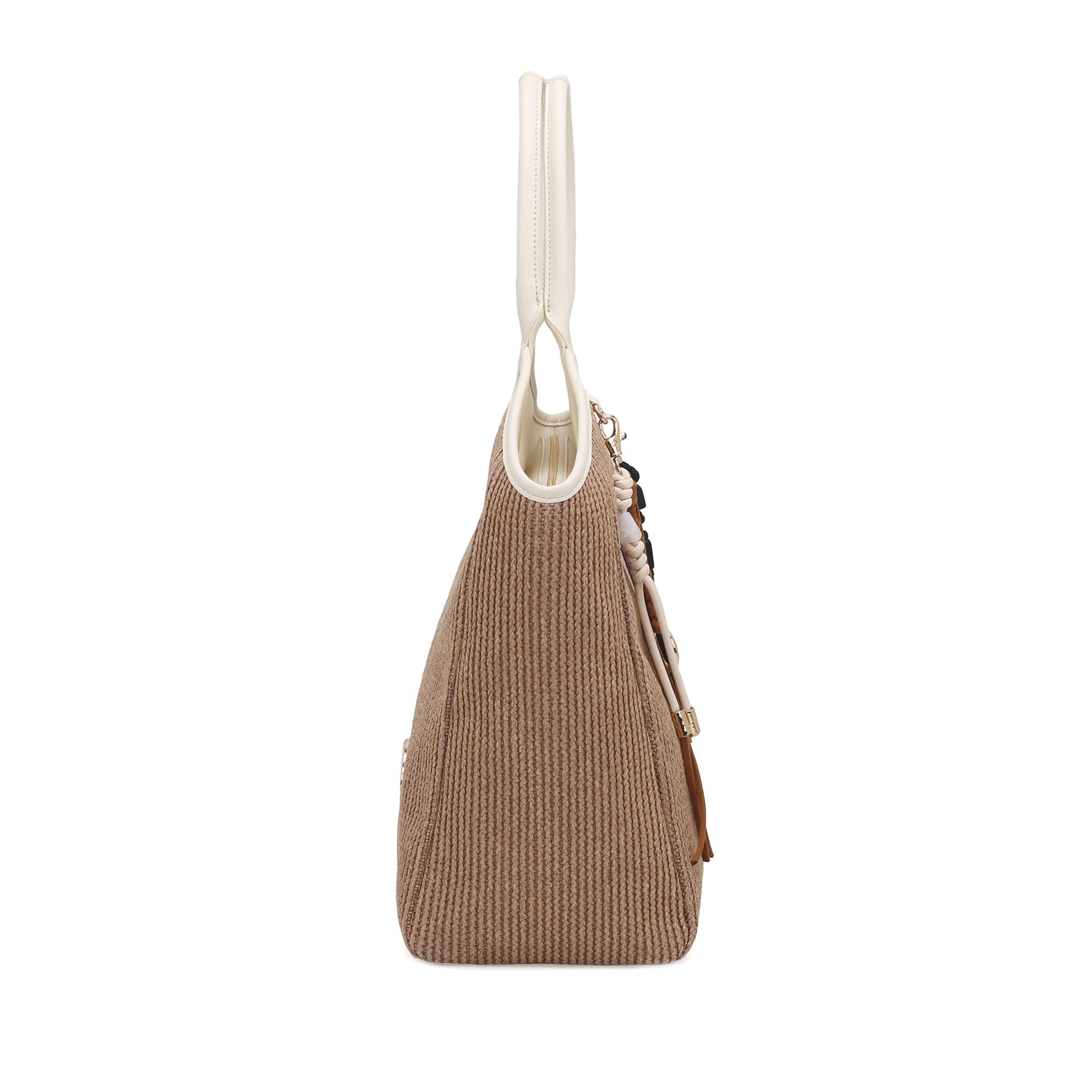 light brown Raffaella Shopper With Keychain - All | Le Pandorine