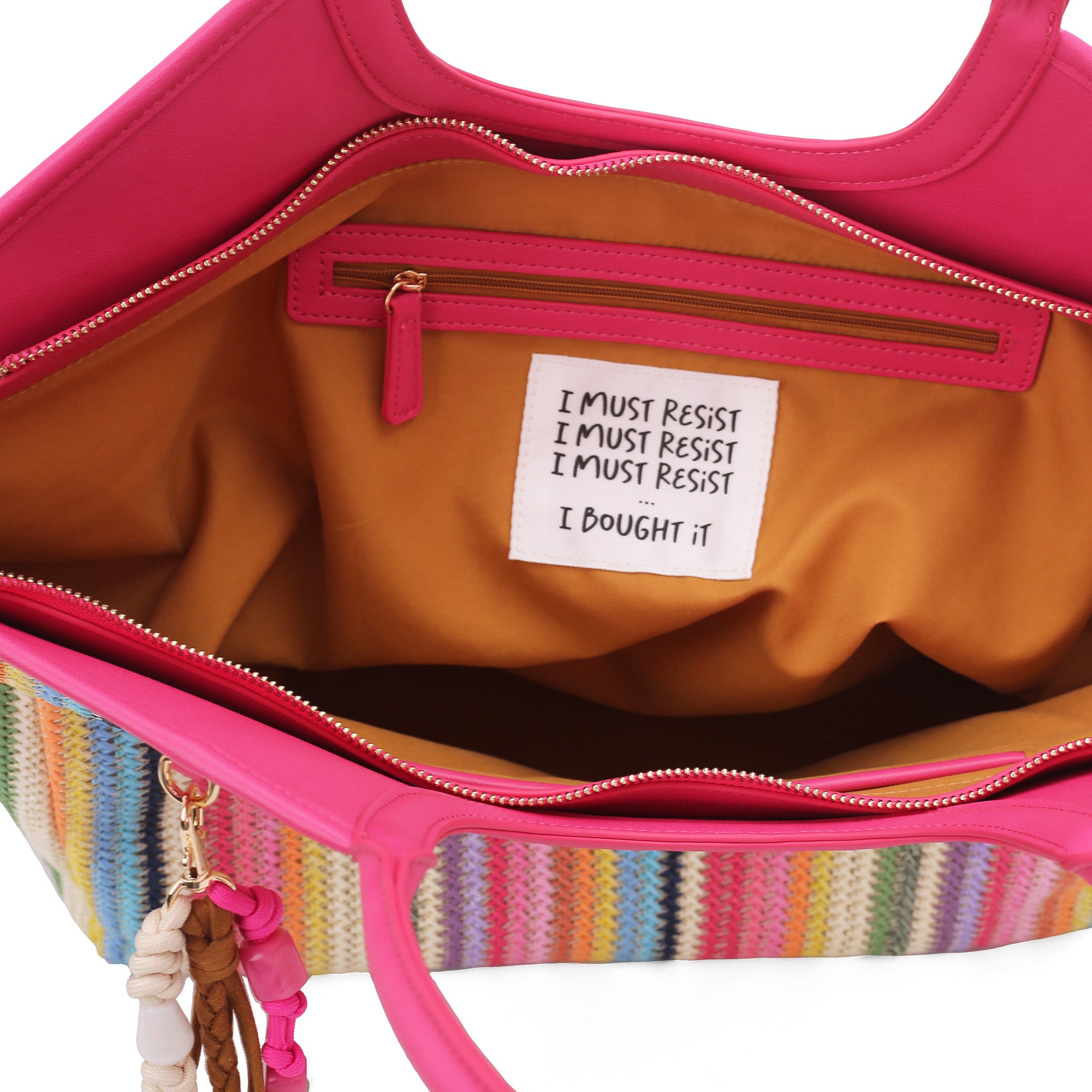 Borsa Raffaella con Portachiavi colore fucsia - All | Le Pandorine