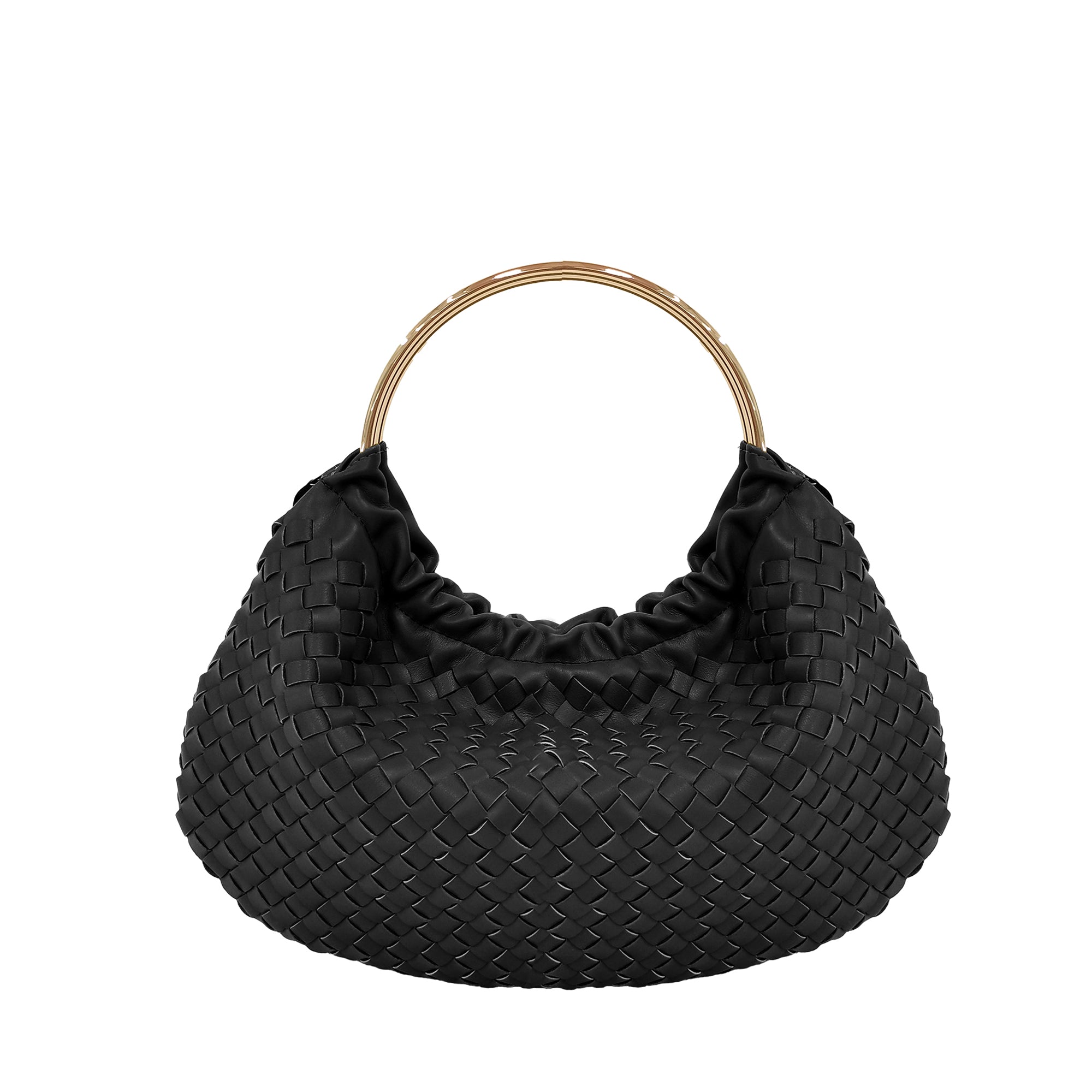 black Moon Mini Bag with metal handle - All | Le Pandorine