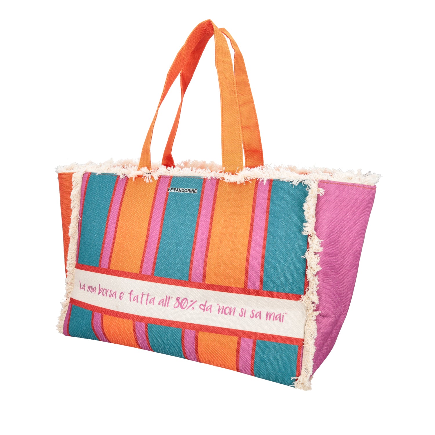 brick Marina Beach Bag Fringed - Women Bags | Le Pandorine