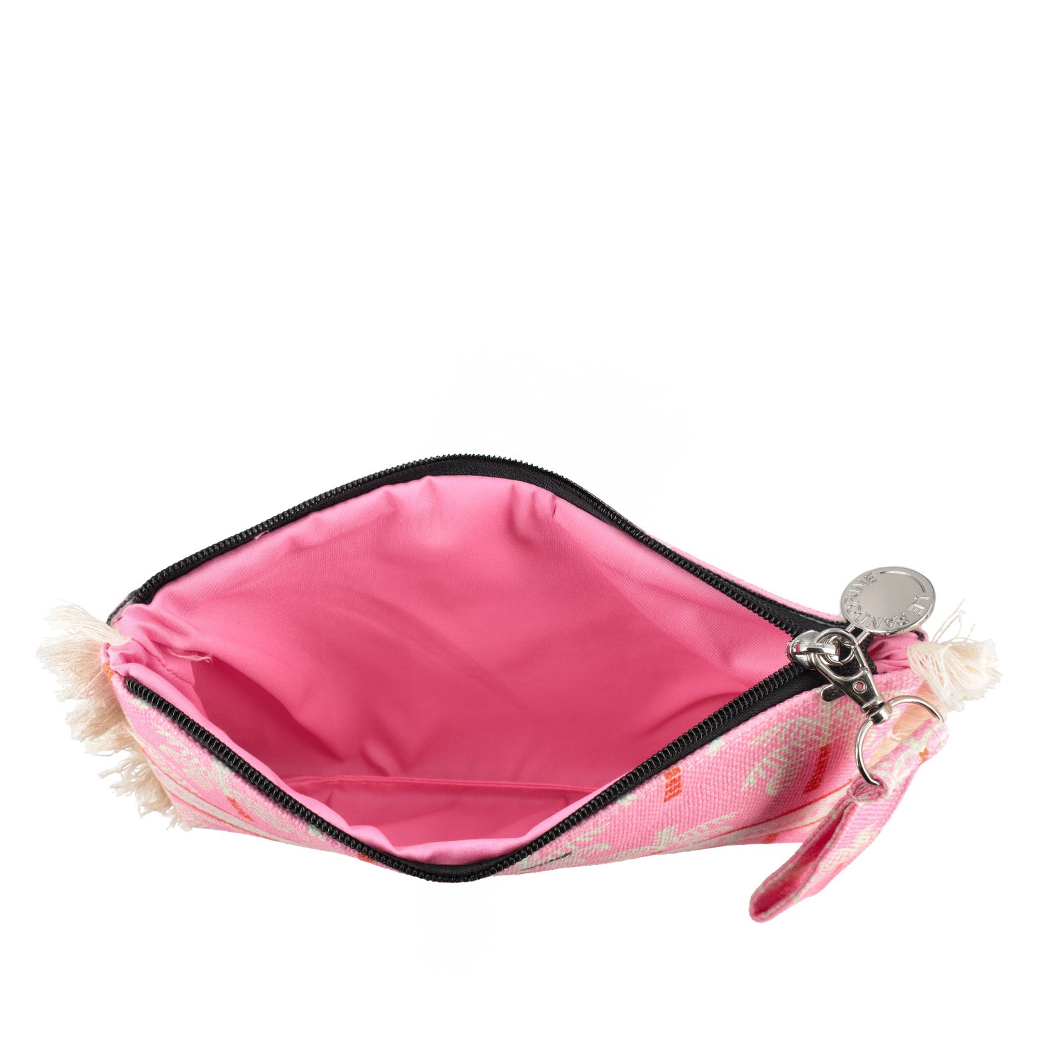 fuchsia Marina Clutch Fringed - Women Bags | Le Pandorine