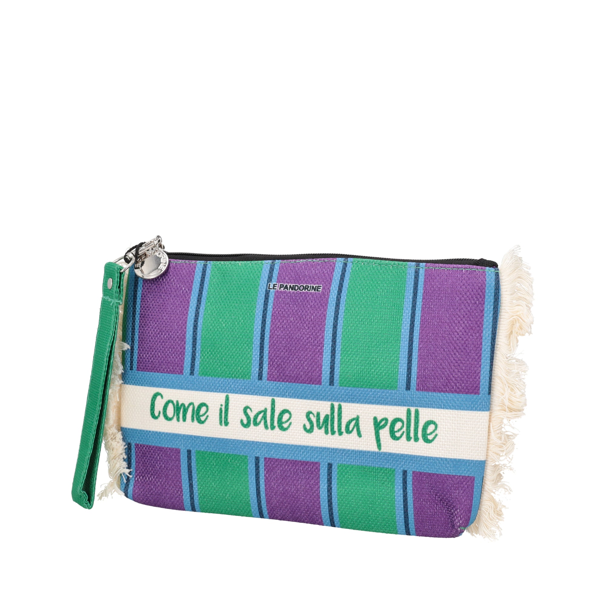 Pochette Mare Marina Sfrangiata colore azzurro - Pochette | Le Pandorine