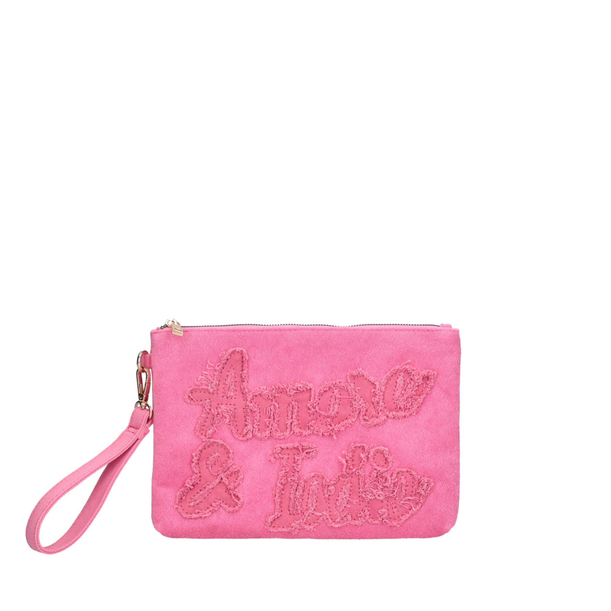 pink Clutch Sponge In Sponge - Women Bags | Le Pandorine