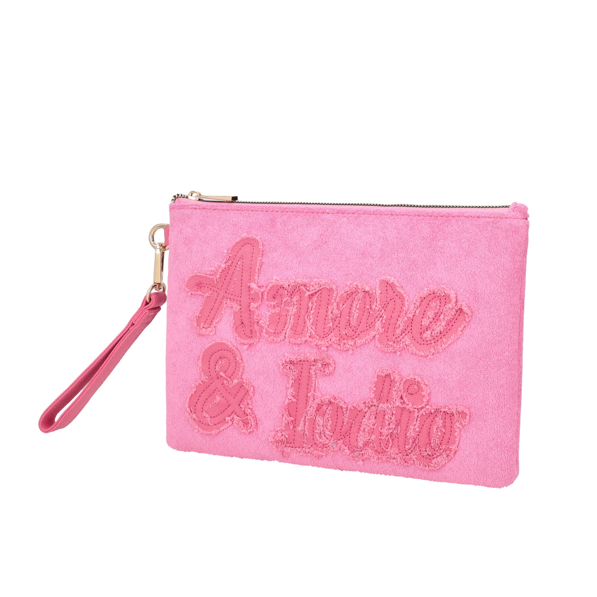 pink Clutch Sponge In Sponge - Women Bags | Le Pandorine