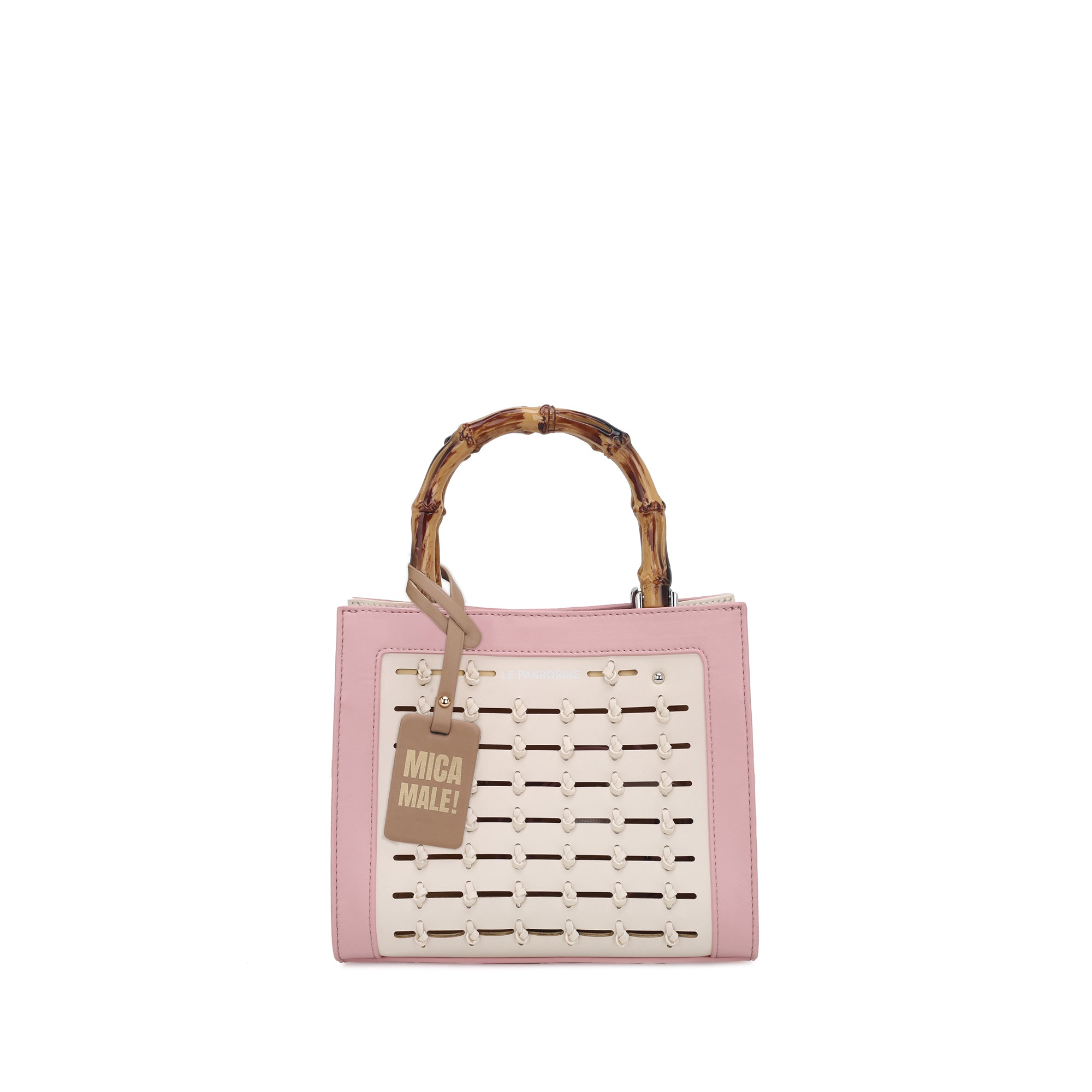 pink Giada Mini Bag With Laser-Cut - All | Le Pandorine