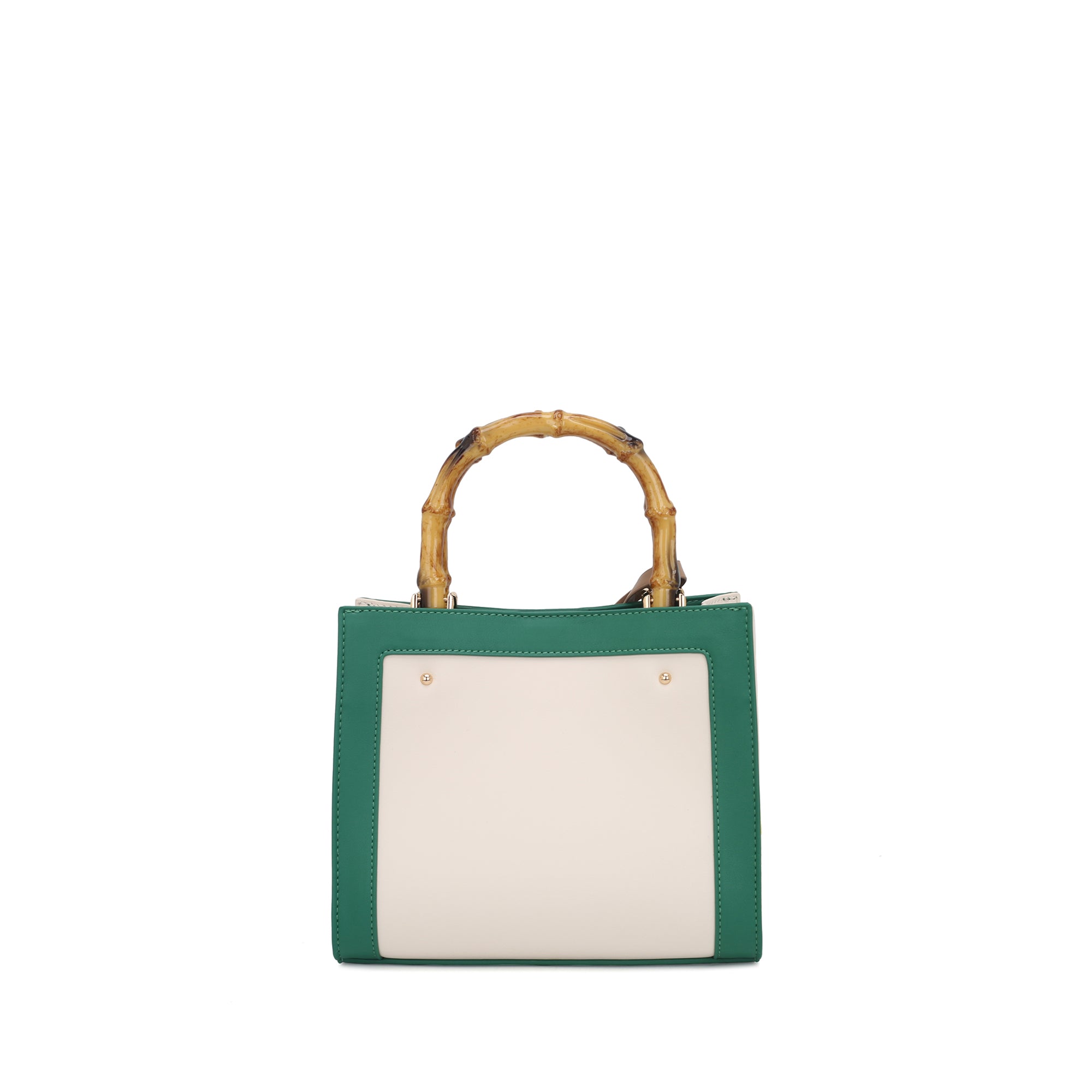 green Giada Mini Bag With Laser-Cut - GREEN | Le Pandorine