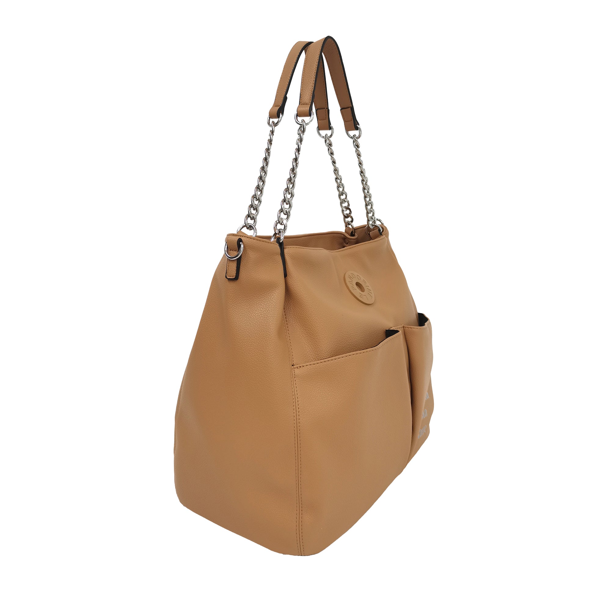 natural Vicky Bag With Pockets - NATURAL | Le Pandorine