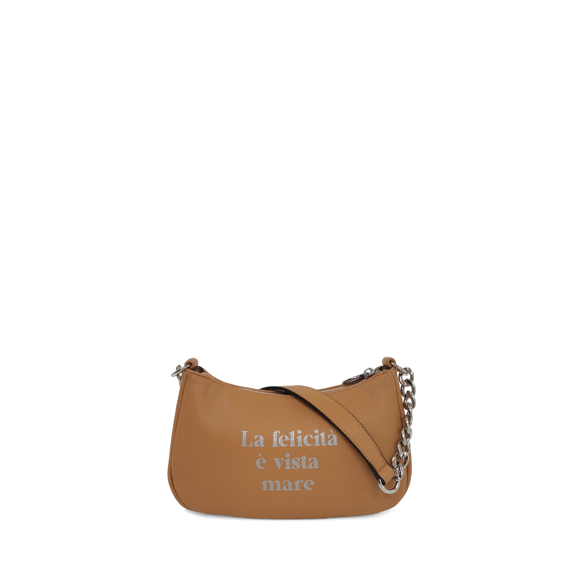 natural Vicky Clutch With Wristband - Women's Pochette | Le Pandorine