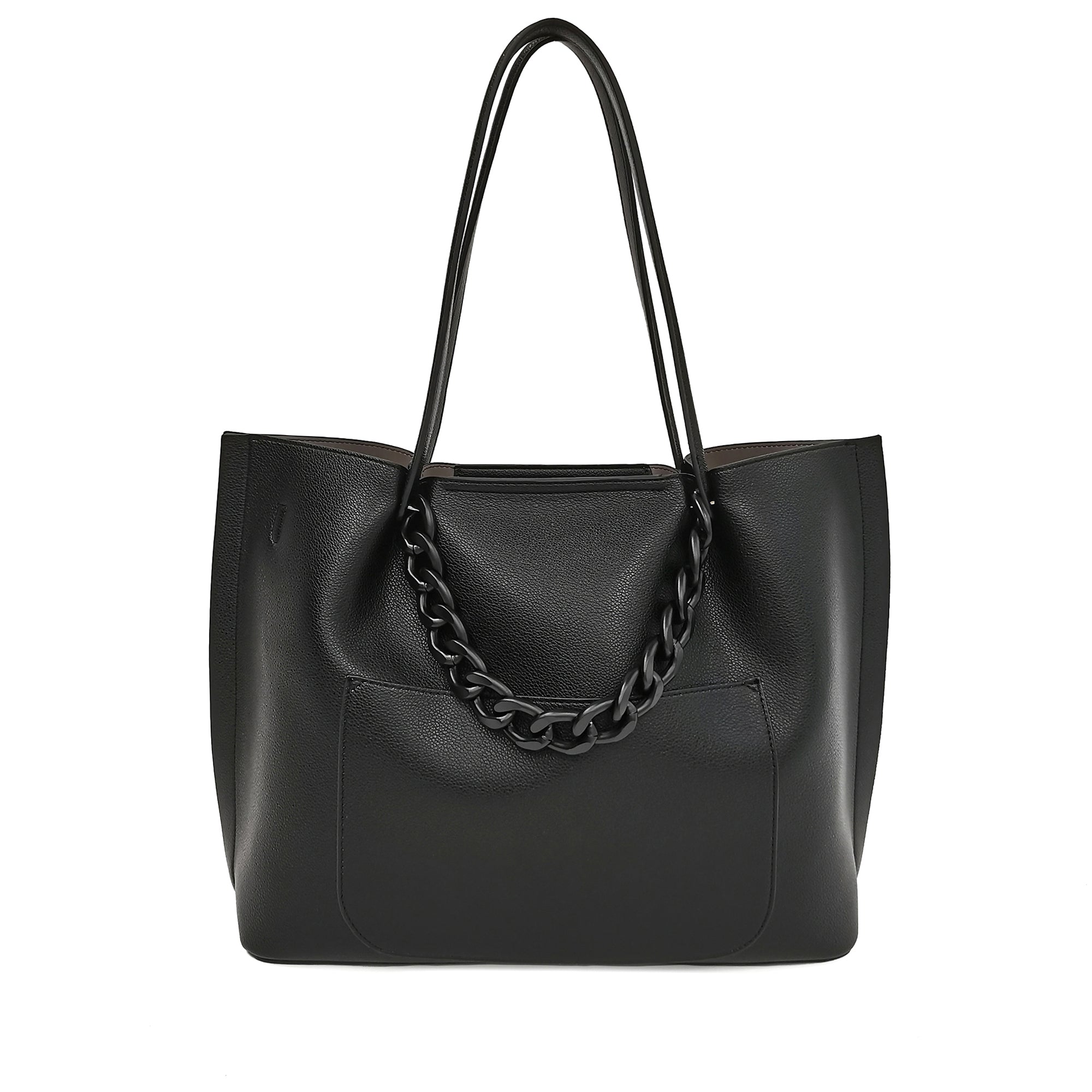 Black Brenda Shopper With Multicolor Studs - Women Bags | Le Pandorine