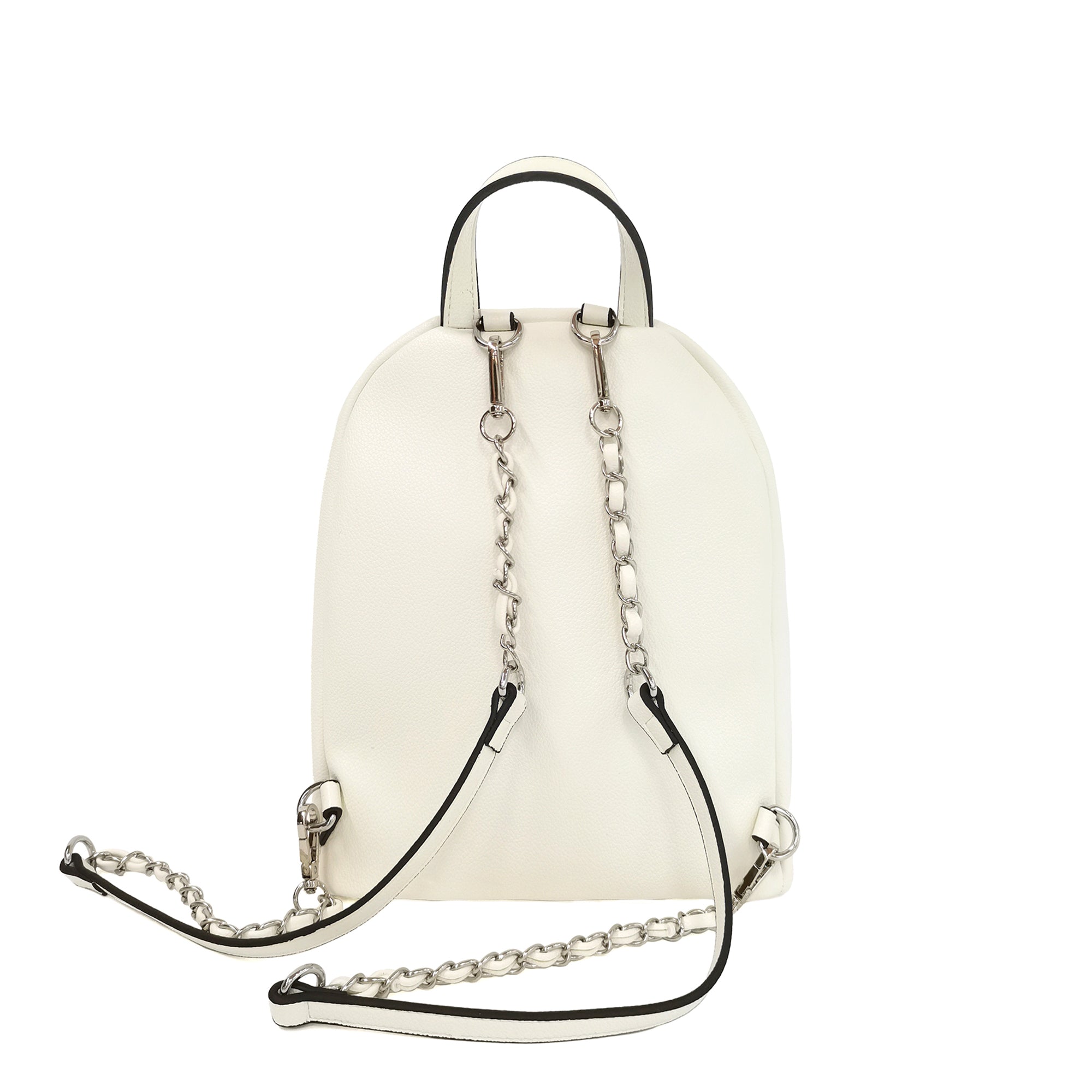 white Brenda Backpack With Studs Multicolor - All | Le Pandorine