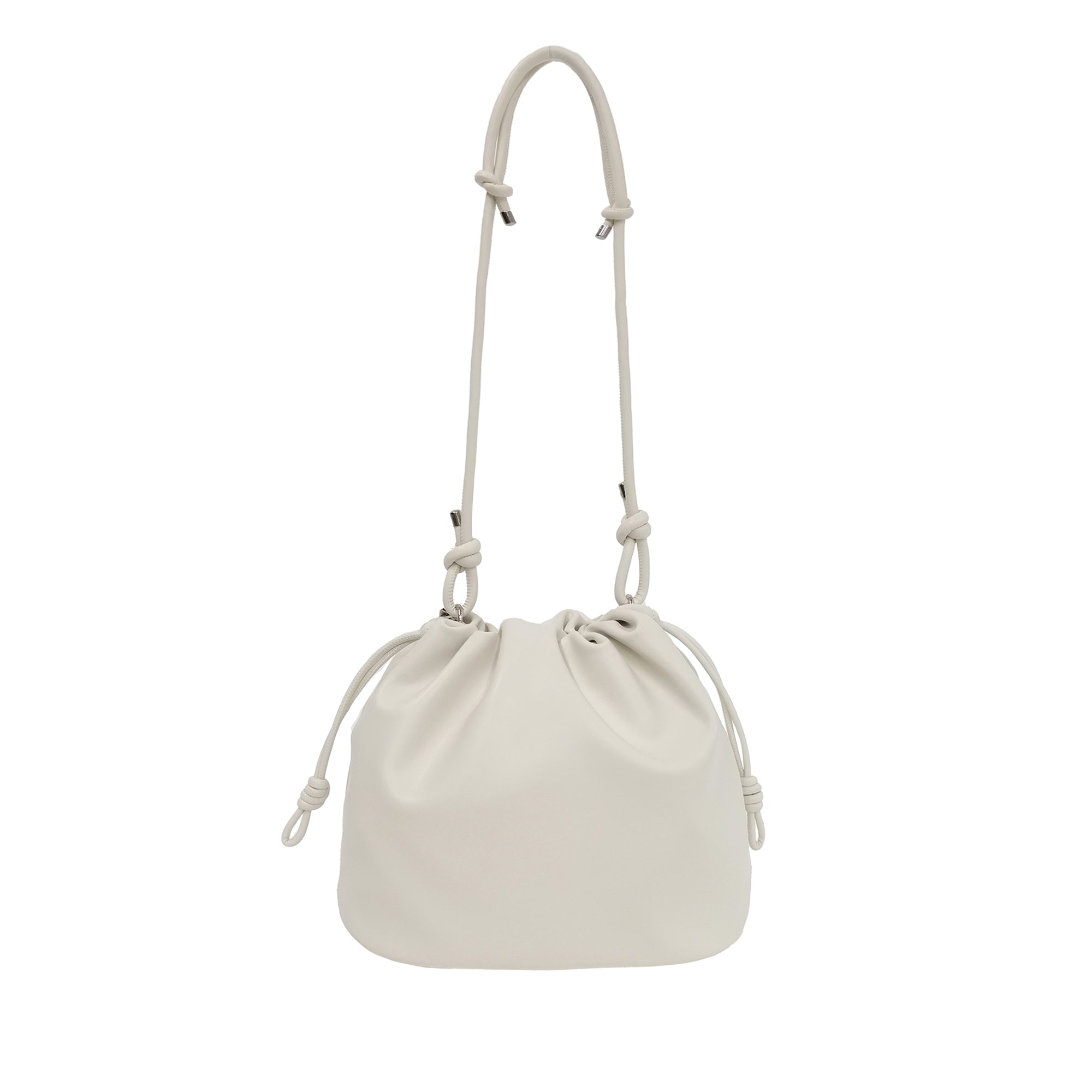 white Pam Hobo Bag With Shoulder Strap In Chain - All | Le Pandorine