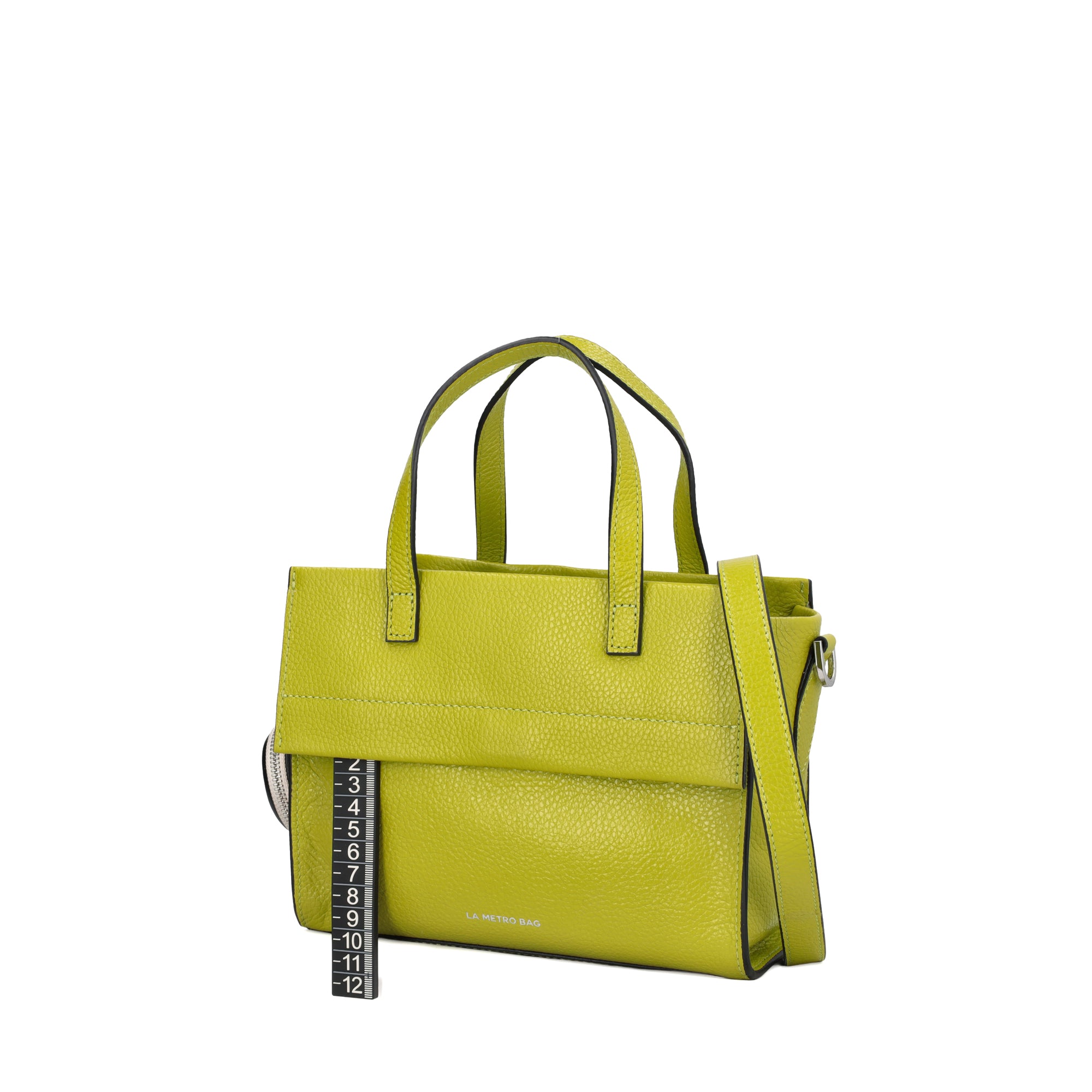 lime Mini LMB Handbag - Metro Bag: Leather Bags | Le Pandorine