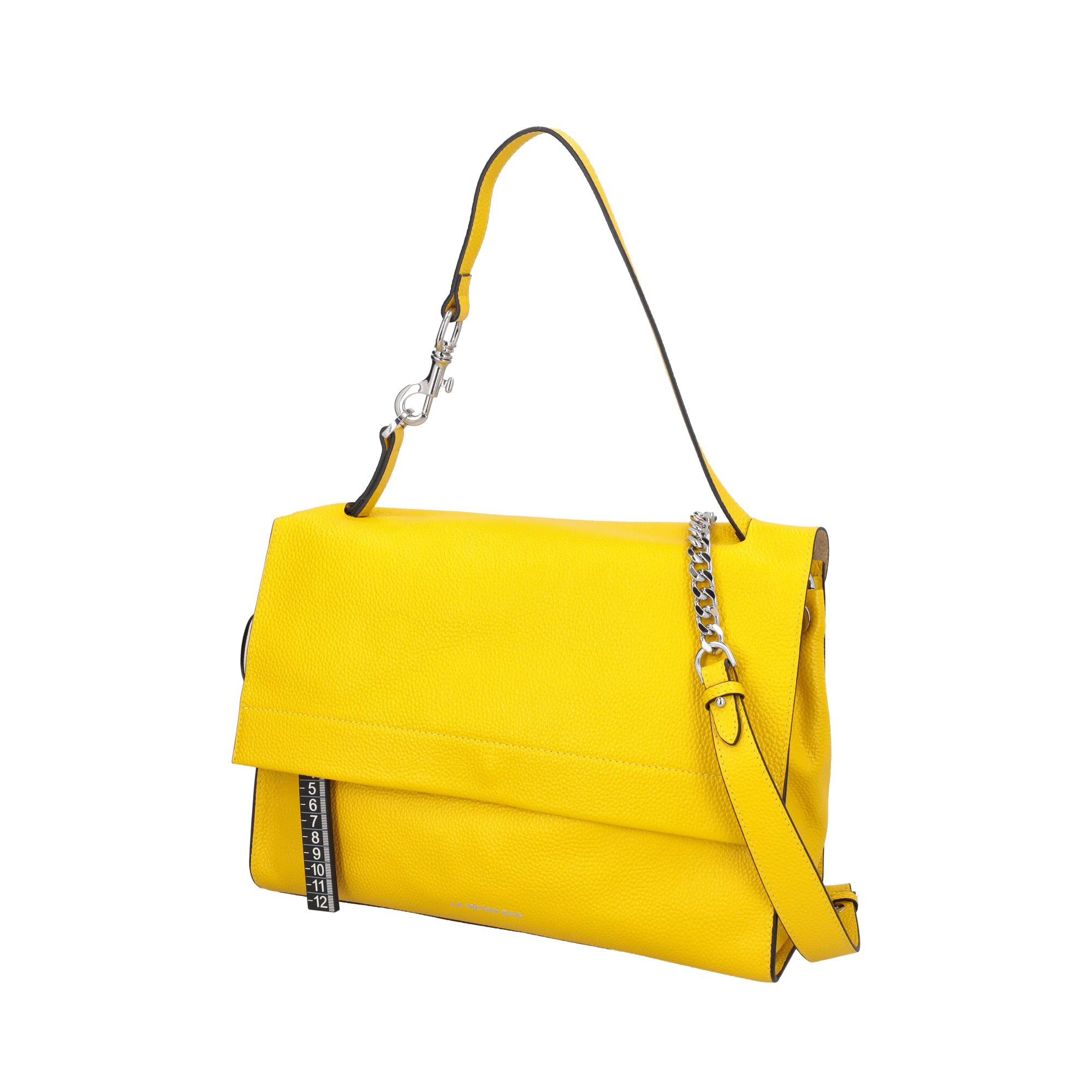 yellow LMB Shoulder Bag - Metro Bag: Leather Bags | Le Pandorine