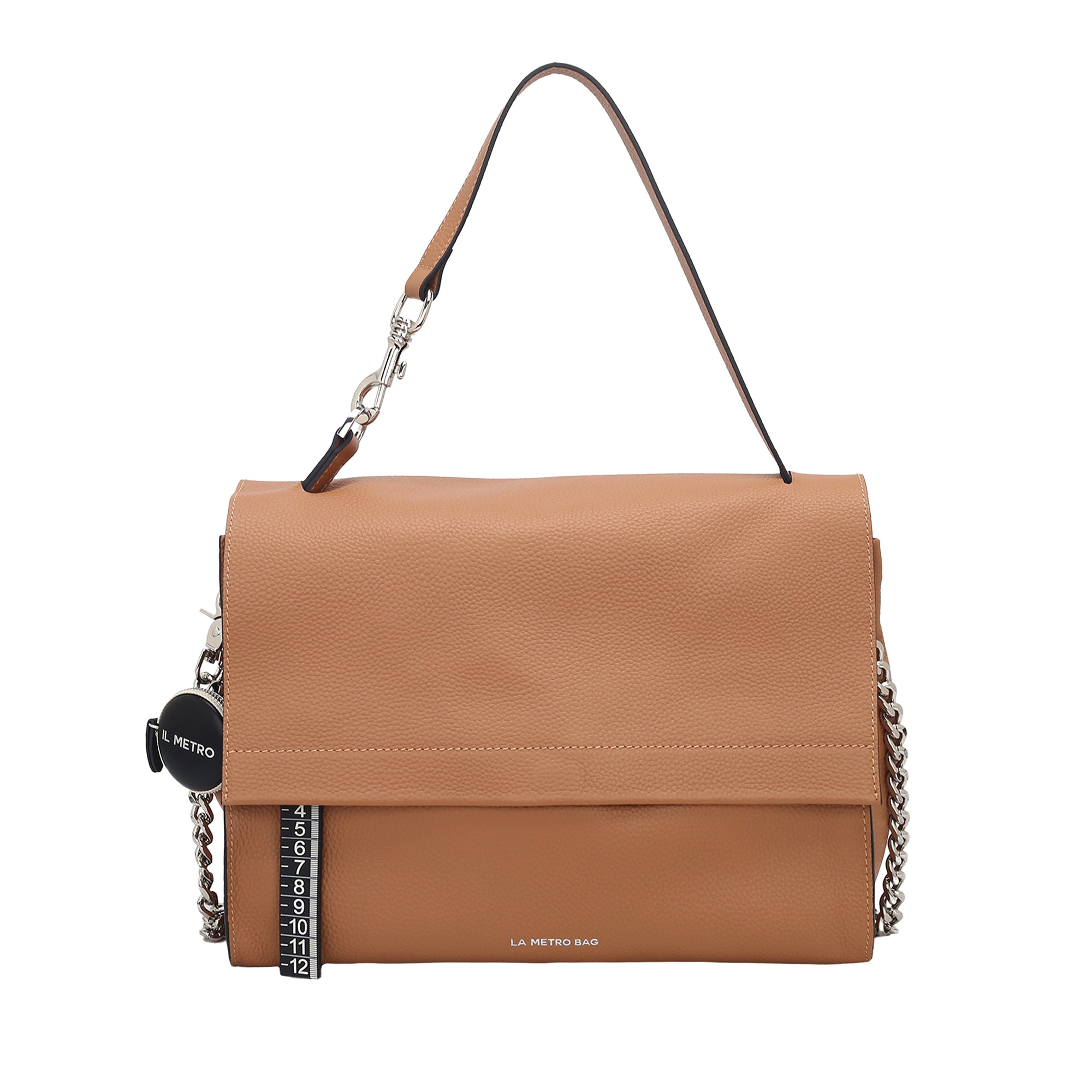 tobacco LMB Shoulder Bag - Metro Bag: Leather Bags | Le Pandorine