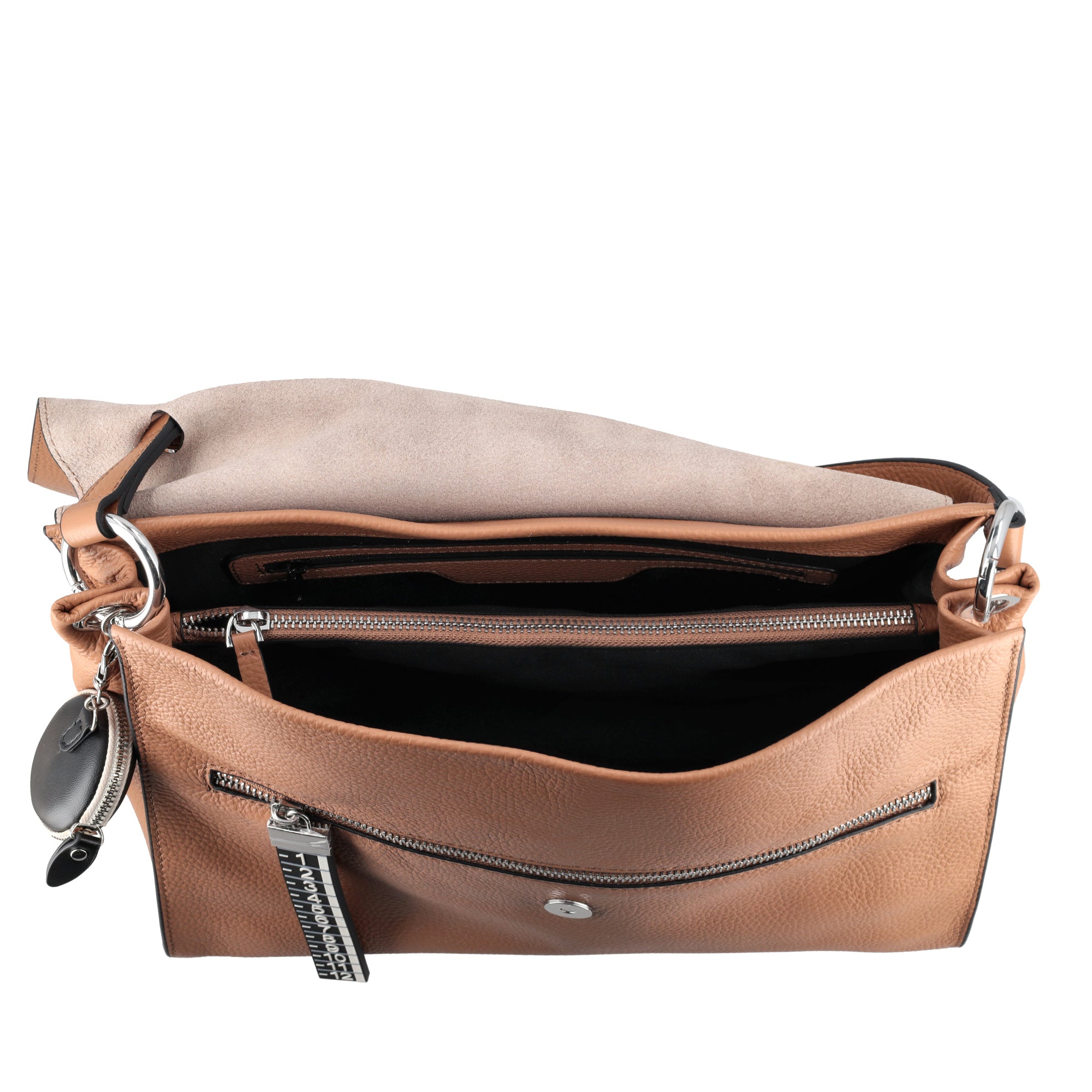 tobacco LMB Shoulder Bag - Metro Bag: Leather Bags | Le Pandorine