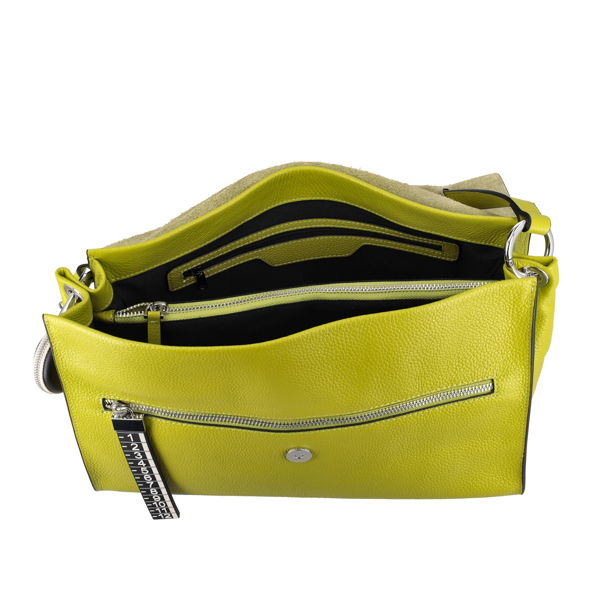 lime LMB Shoulder Bag - Metro Bag: Leather Bags | Le Pandorine