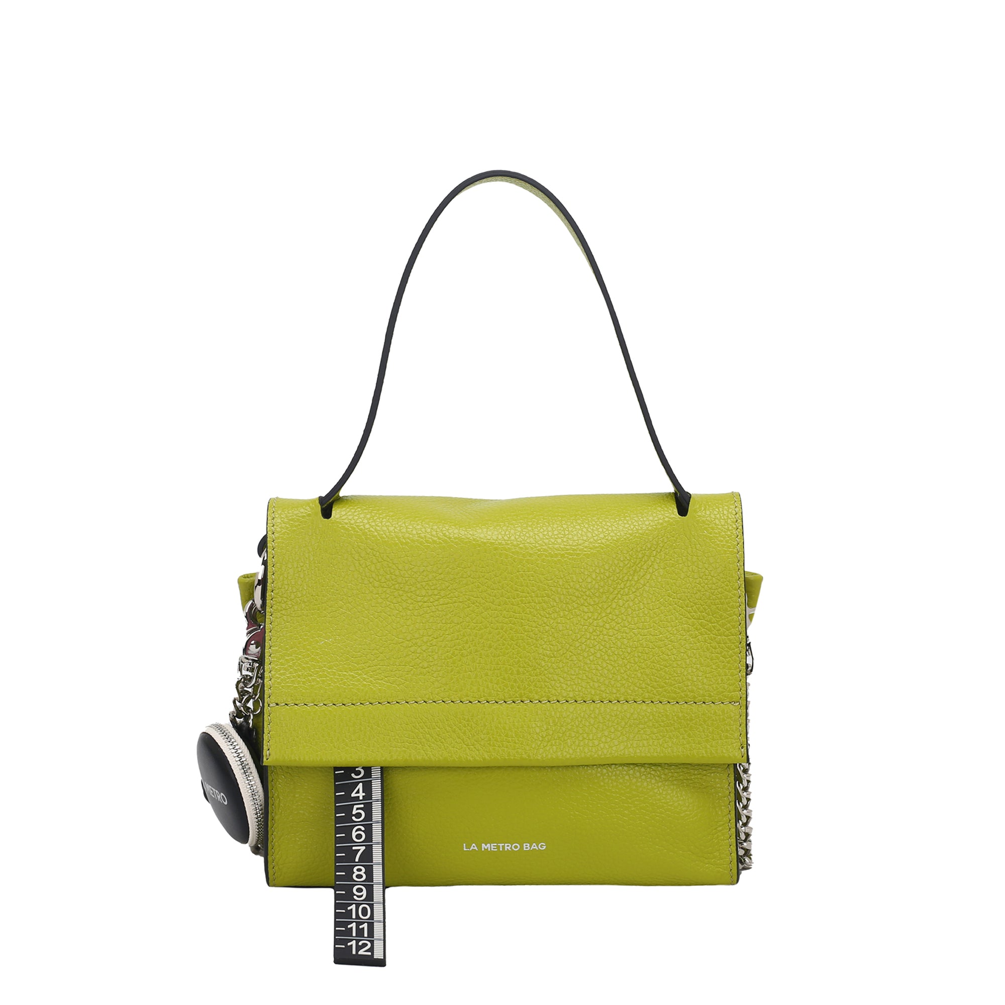 lime Mini LMB Shoulder Bag - Metro Bag: Leather Bags | Le Pandorine