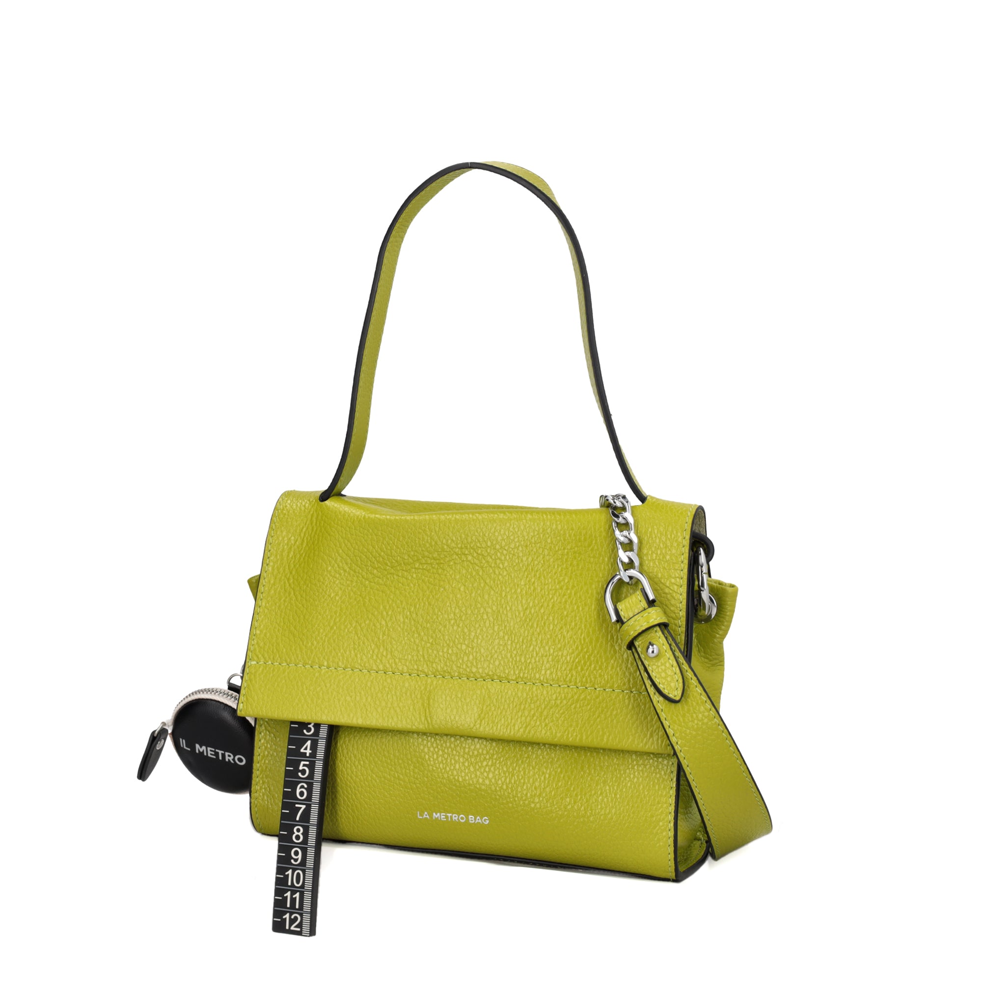 lime Mini LMB Shoulder Bag - Metro Bag: Leather Bags | Le Pandorine
