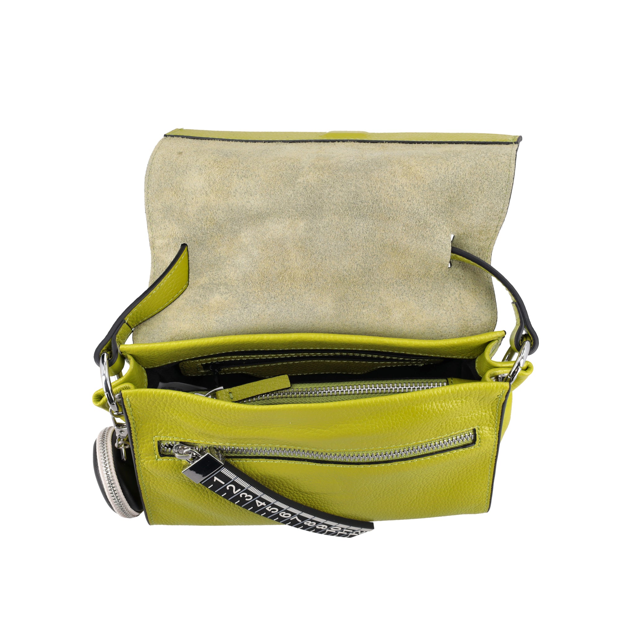 lime Mini LMB Shoulder Bag - Metro Bag: Leather Bags | Le Pandorine