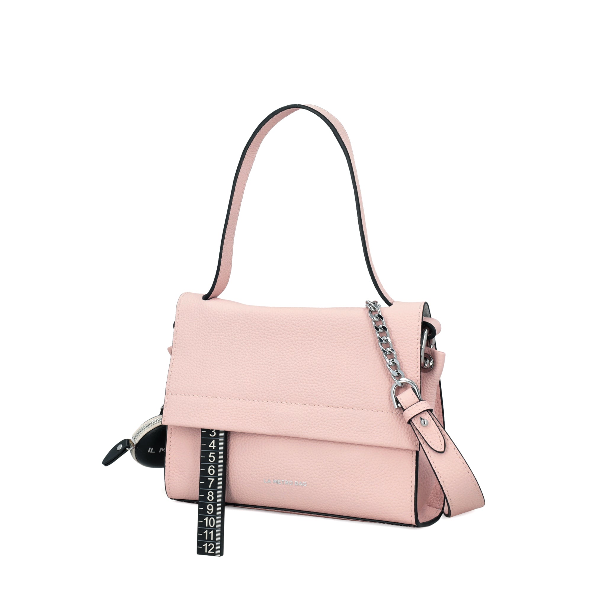 nude Mini LMB Shoulder Bag - Metro Bag: Leather Bags | Le Pandorine