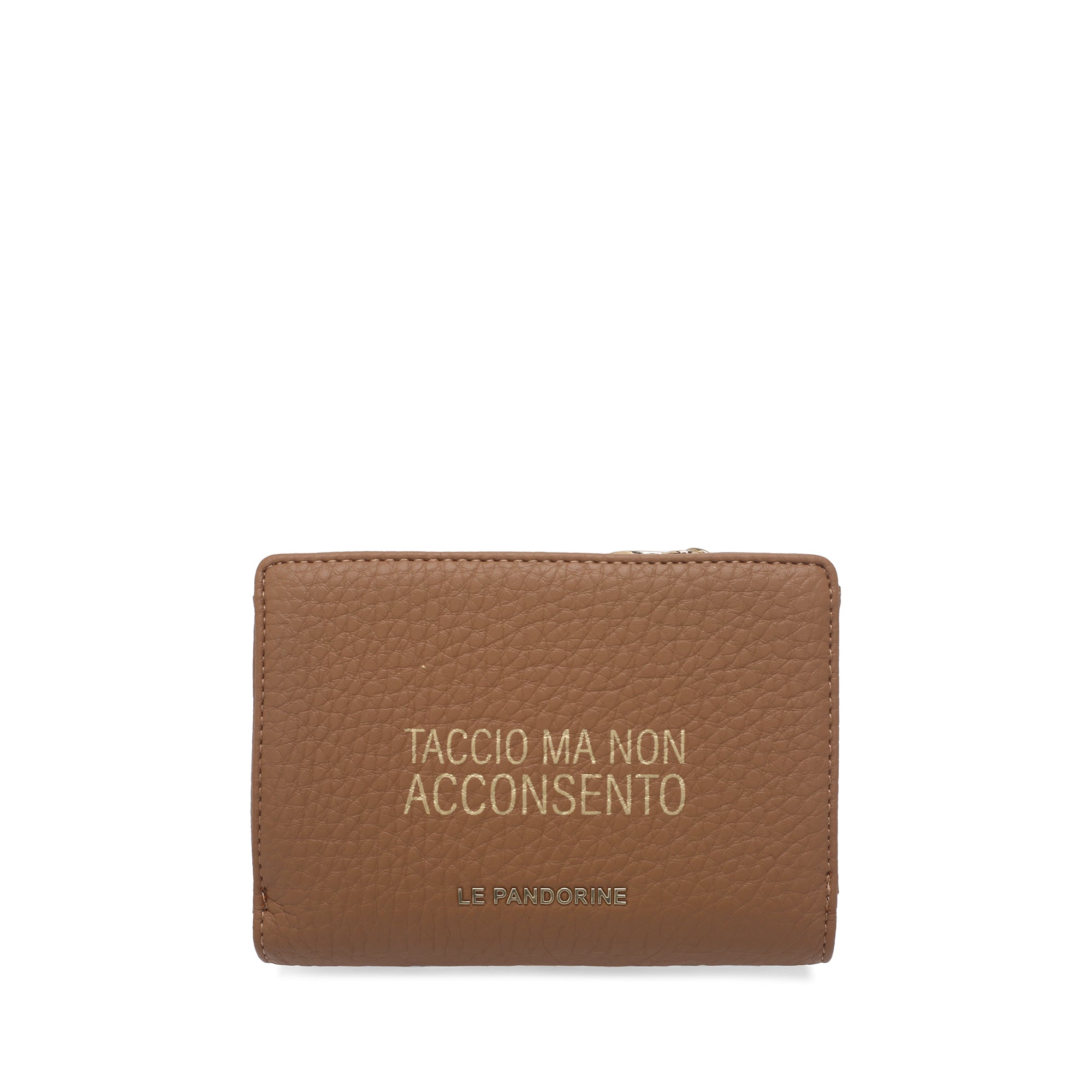 Grace small wallet with studs natural color - Women's Accessories | Le Pandorine