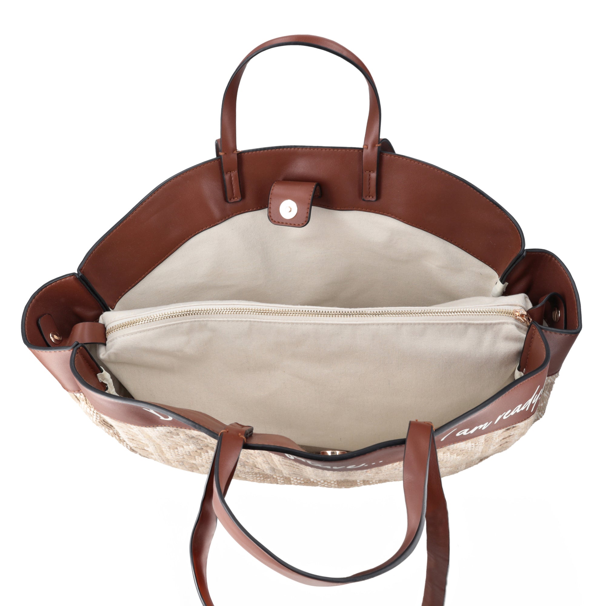 Borsa Giulia a spalla in tessuto intrecciato colore naturale - Summer Collection - Borse Estive | Le Pandorine