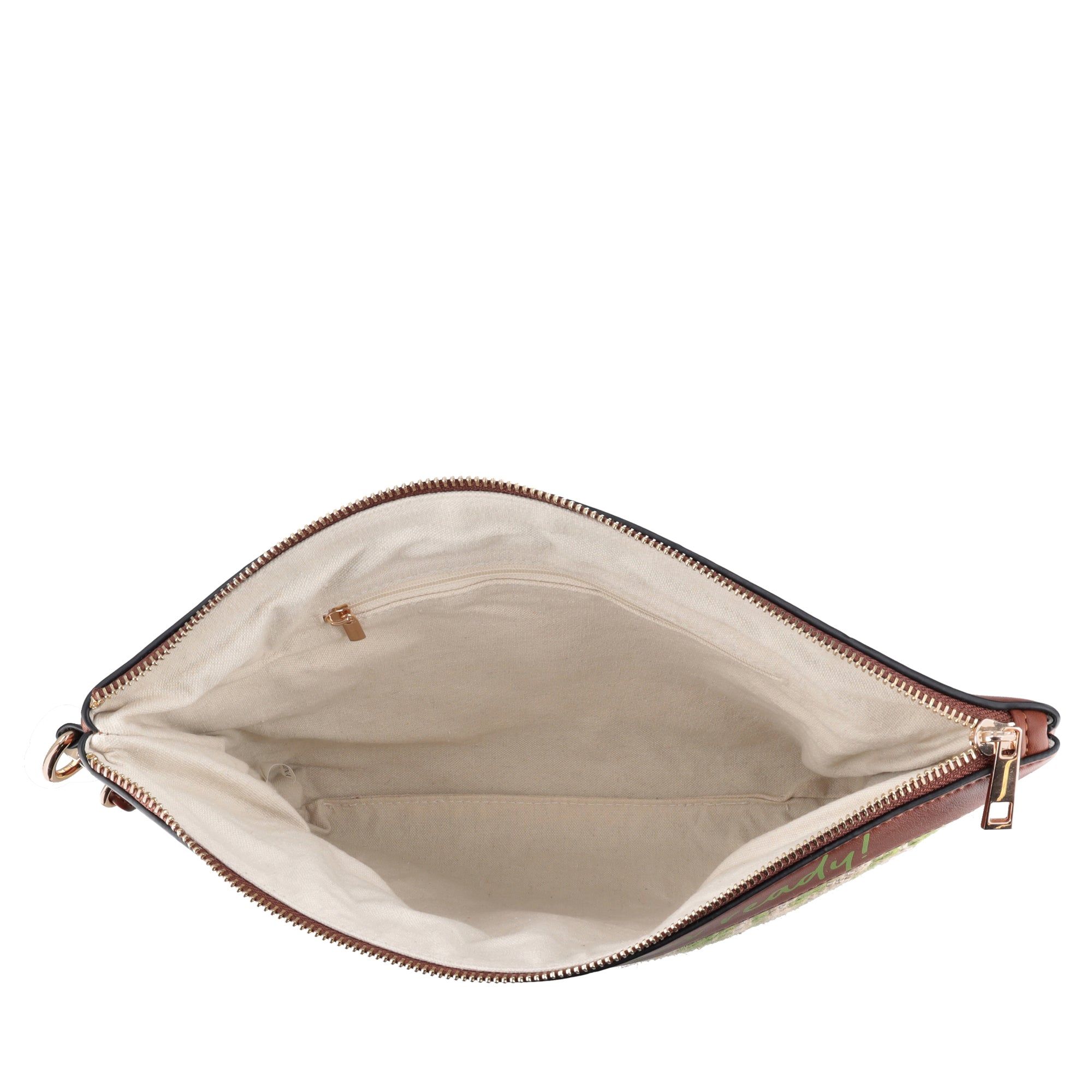 Pochette Giulia intrecciata con polsiera colore verde - Summer Collection - Borse Estive | Le Pandorine