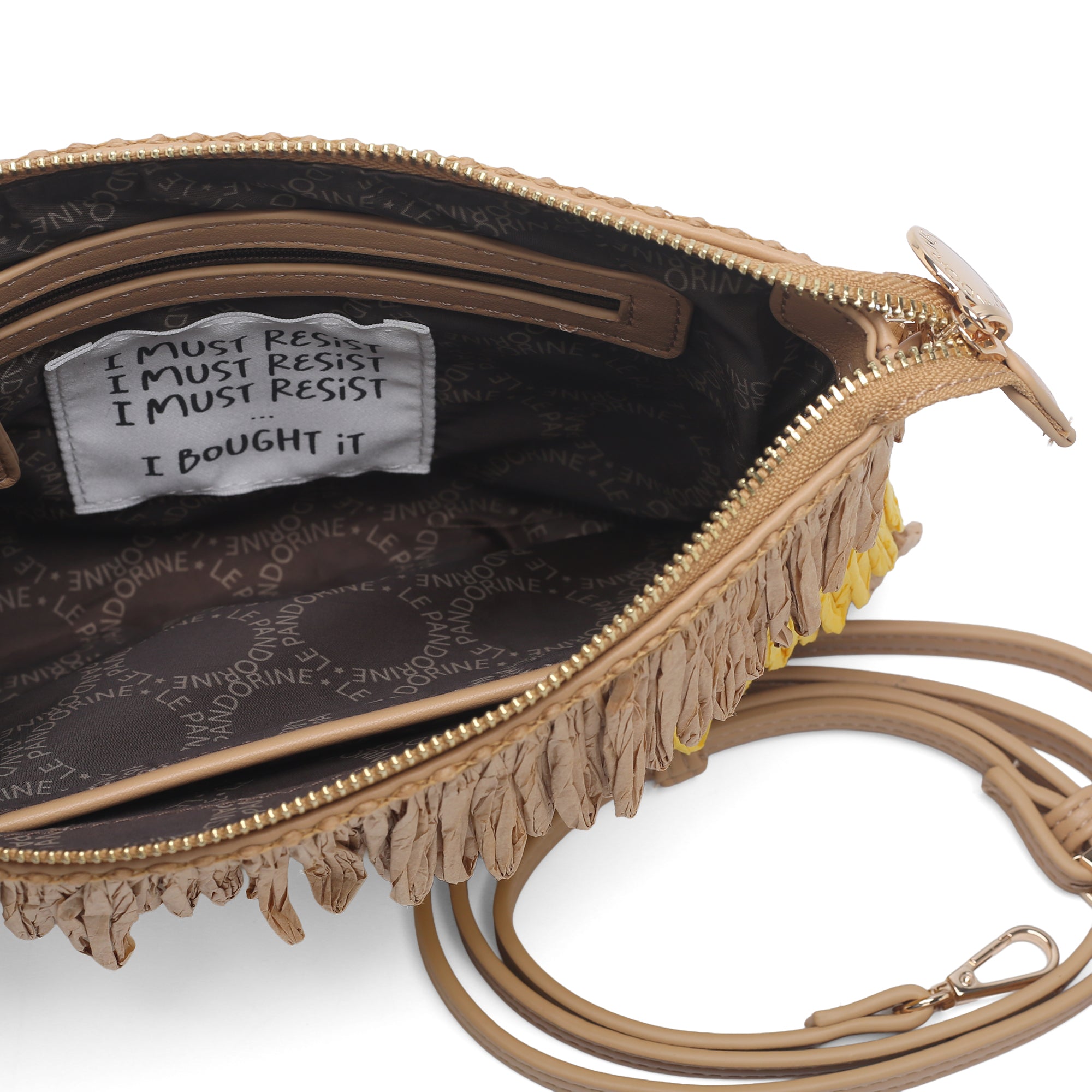 Borsa Marcy pochette e tracolla a spalla colore giallo - Summer Collection - Borse Estive | Le Pandorine