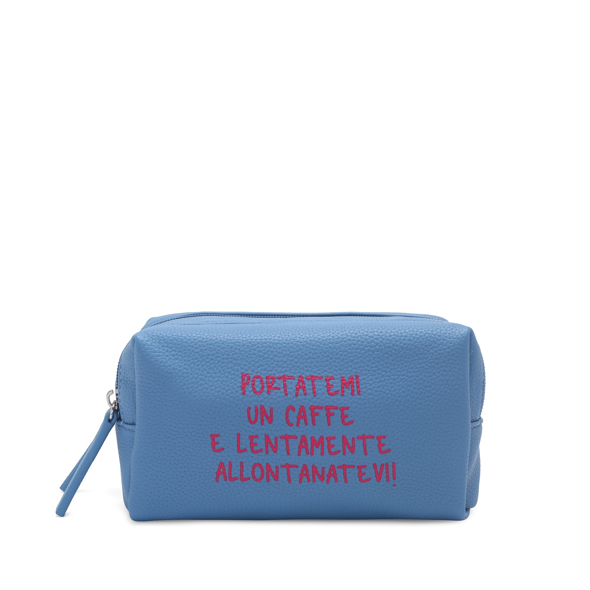 Pills Cosmetic Bag with light blue writing - Women's Pochette | Le Pandorine