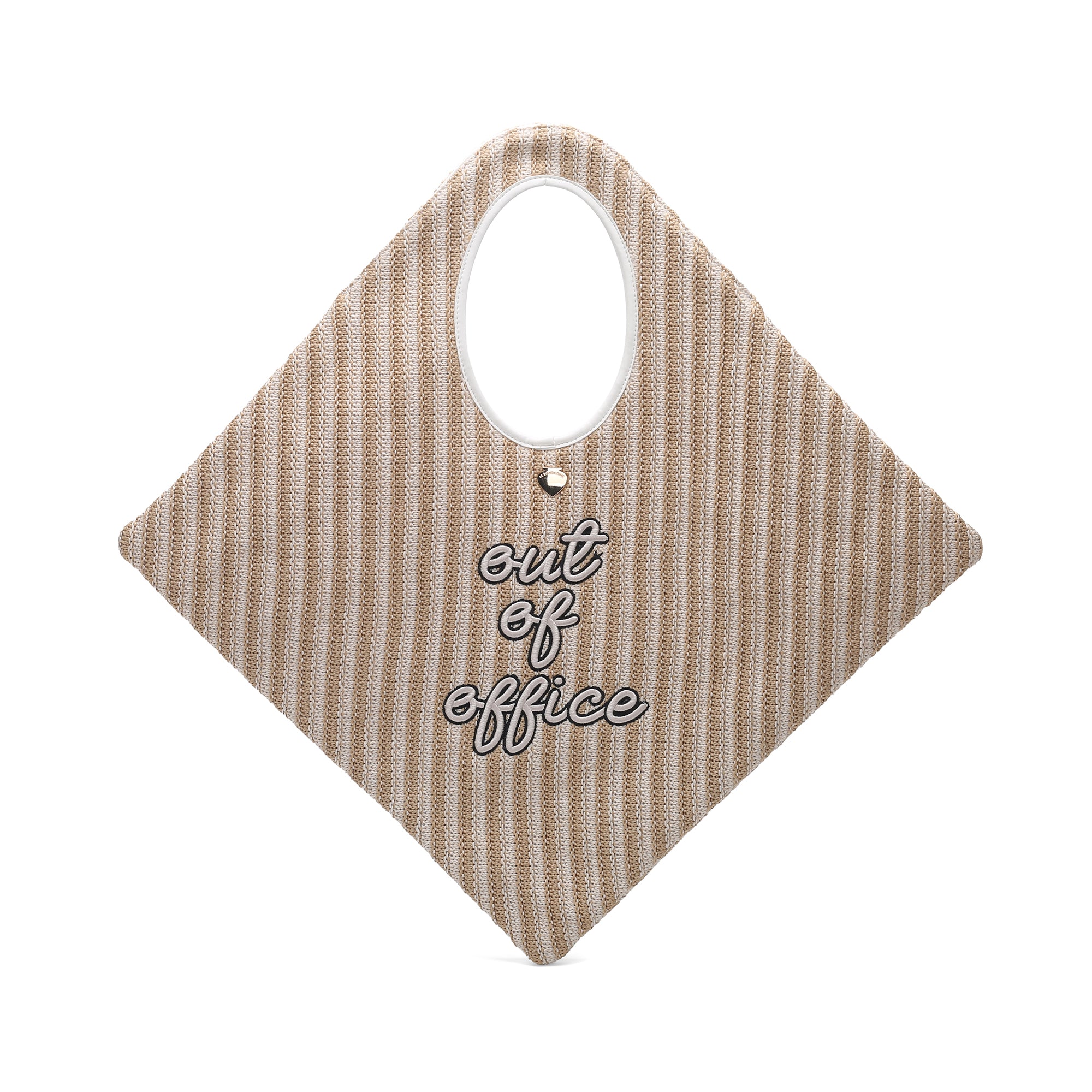 Olivia maxi hobo in white raffia - Shoulder Bags | Le Pandorine