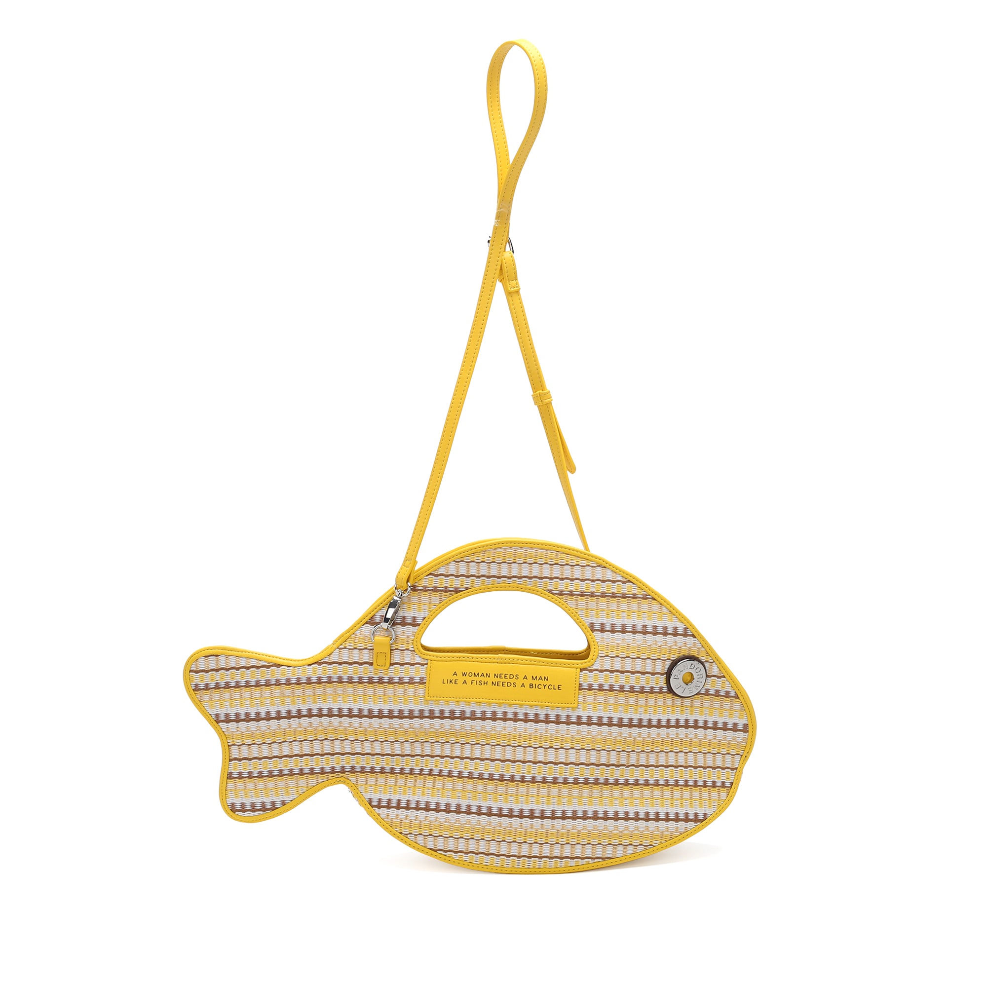 Tracolla Fish Bag a forma di pesce colore giallo - Borse a Tracolla Donna | Le Pandorine