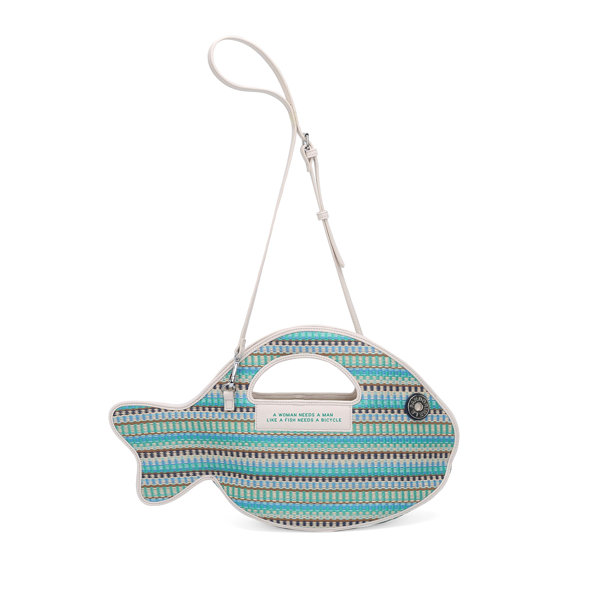 Tracolla Fish Bag a forma di pesce colore azzurro - Borse a Tracolla Donna | Le Pandorine