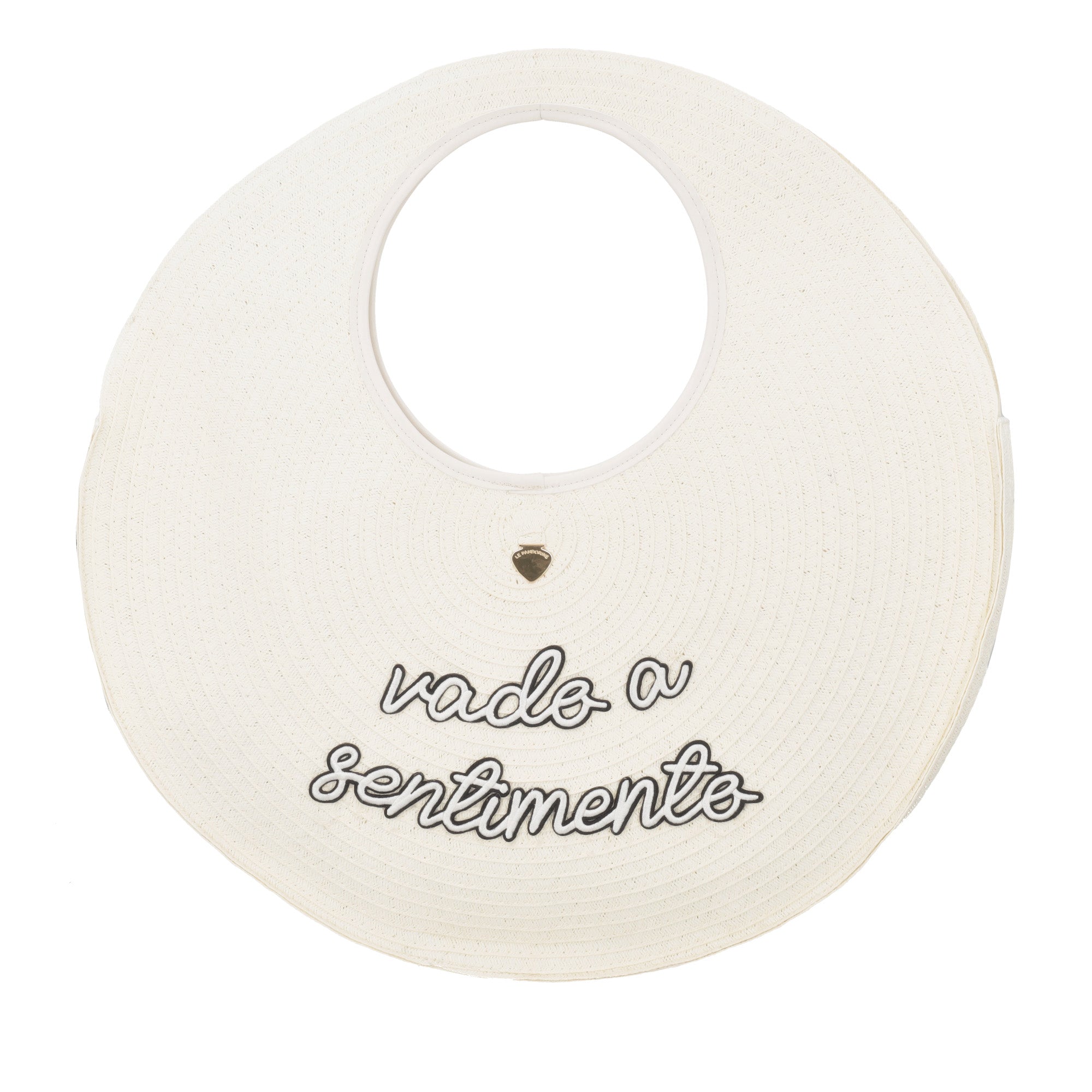 Alfonsina round maxi hobo cream color - Shoulder Bags | Le Pandorine