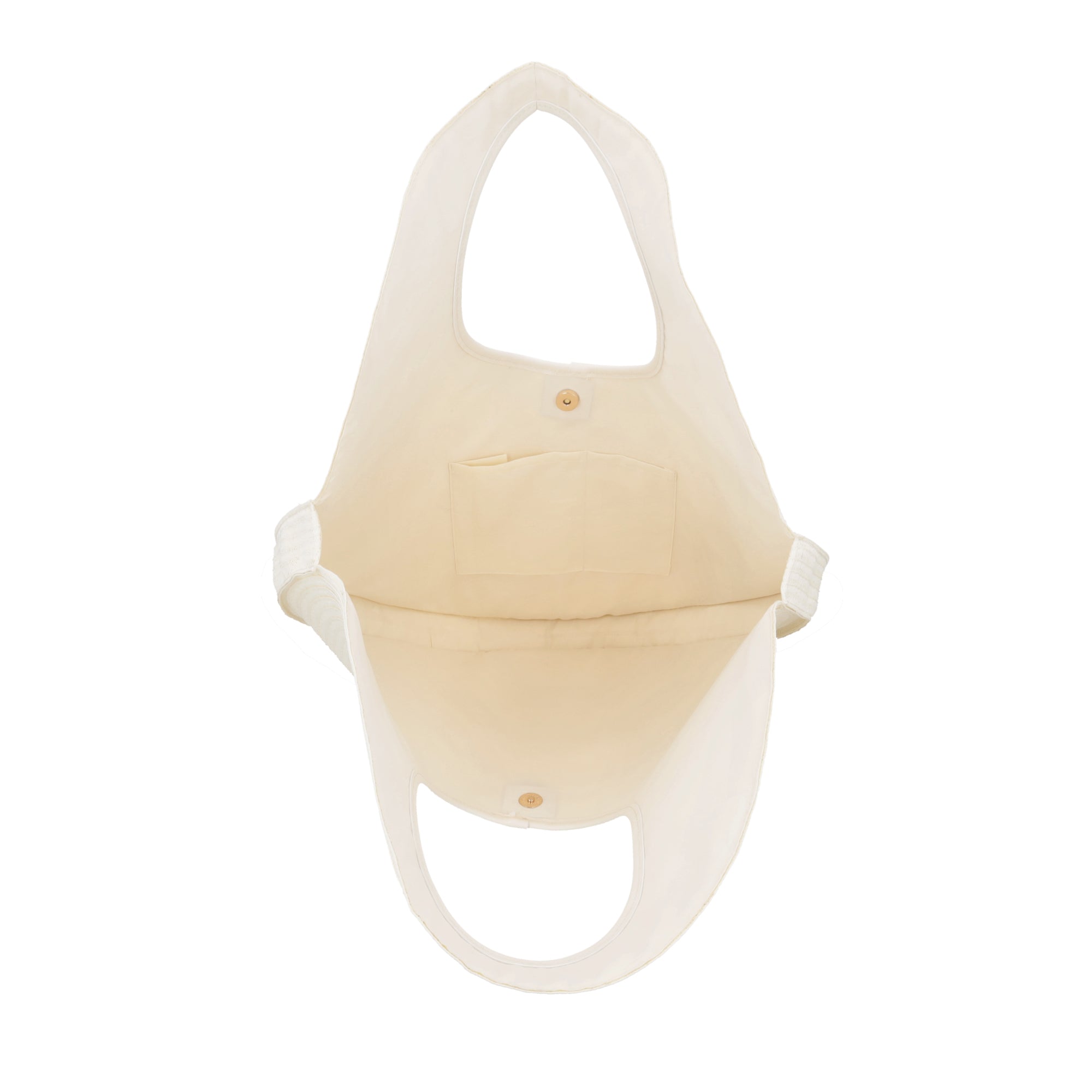 Alfonsina round maxi hobo cream color - Shoulder Bags | Le Pandorine