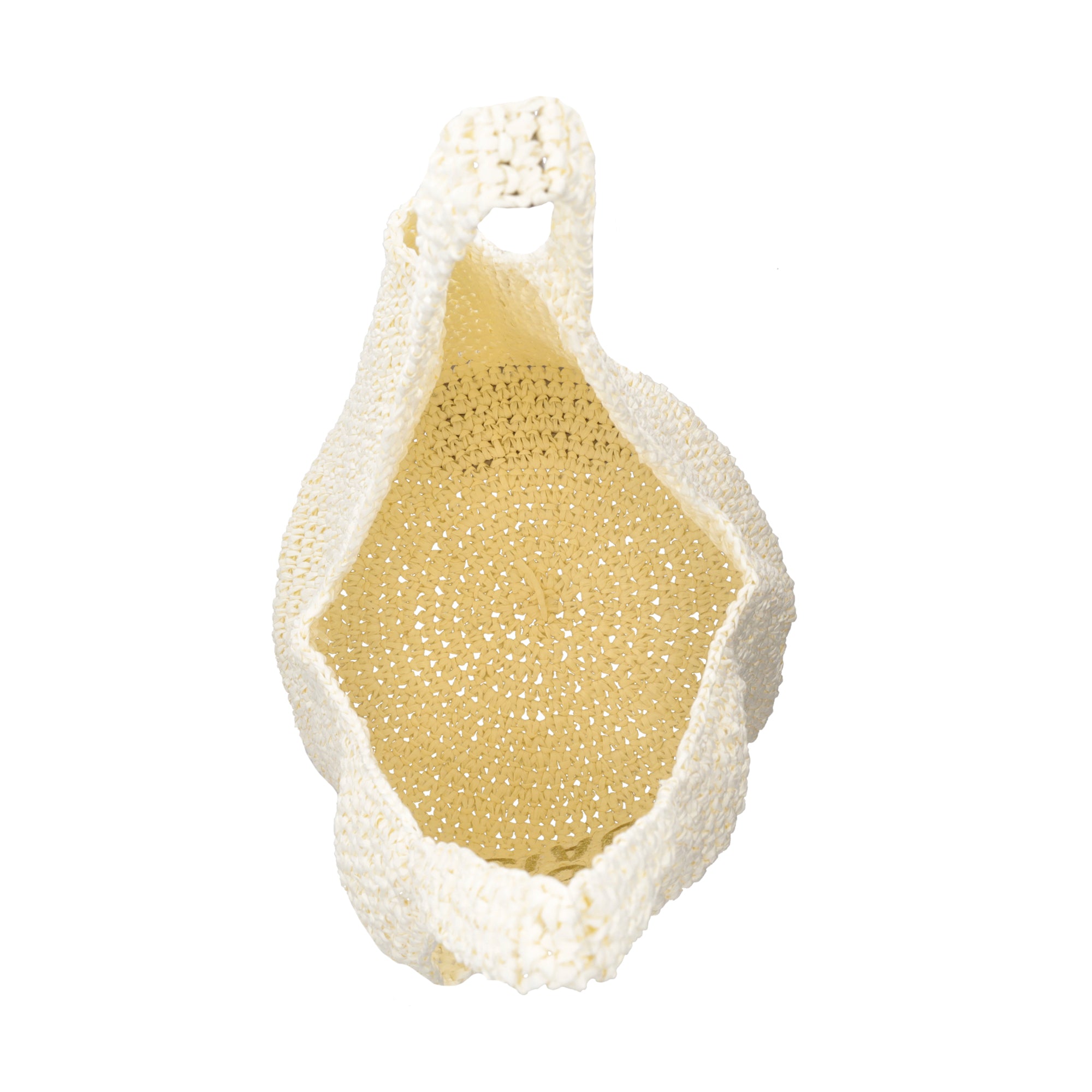 Luce shoulder bag in white woven raffia - Collezione Spring Summer | Le Pandorine