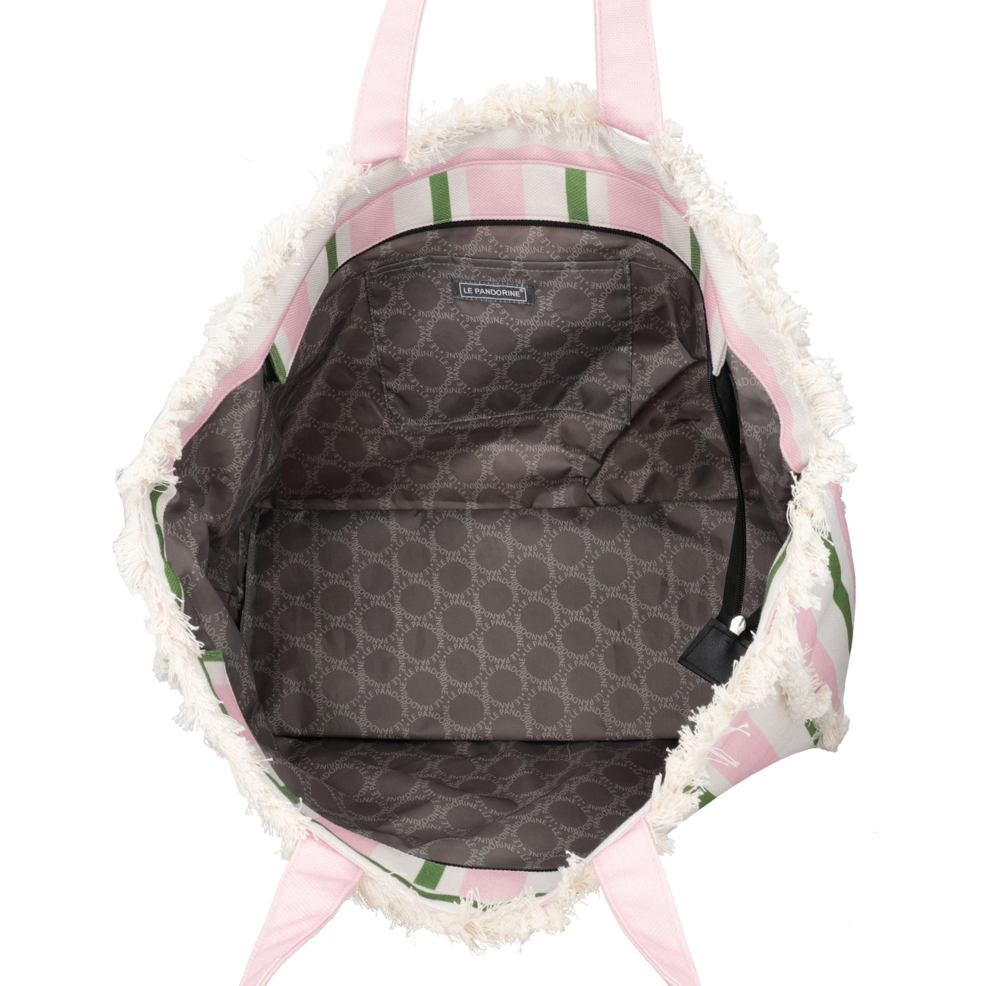 Marina beach shopping bag in pink fabric - Collezione Spring Summer | Le Pandorine