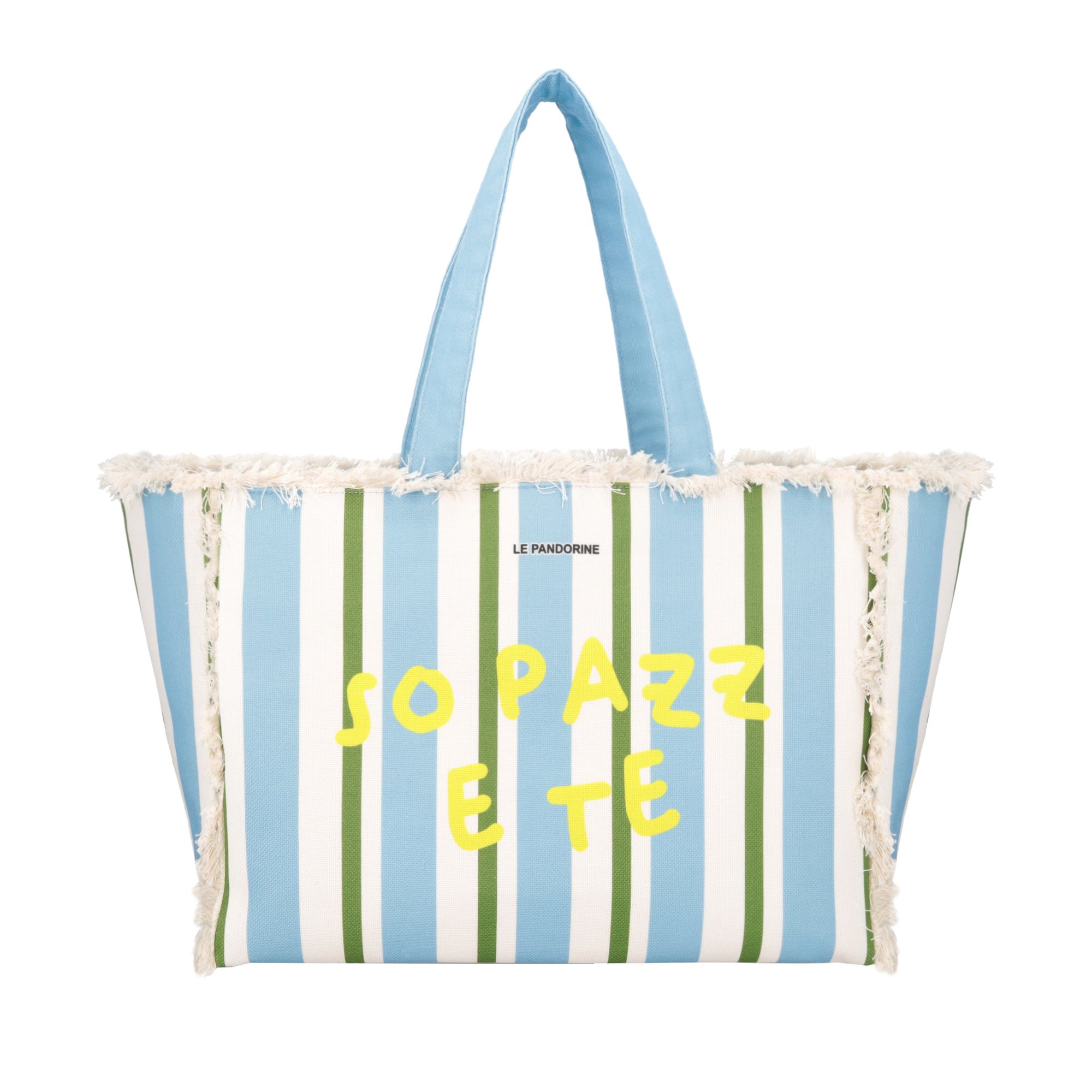 Shopping bag mare Marina in tessuto colore azzurro - Le Pandorine | Le Pandorine