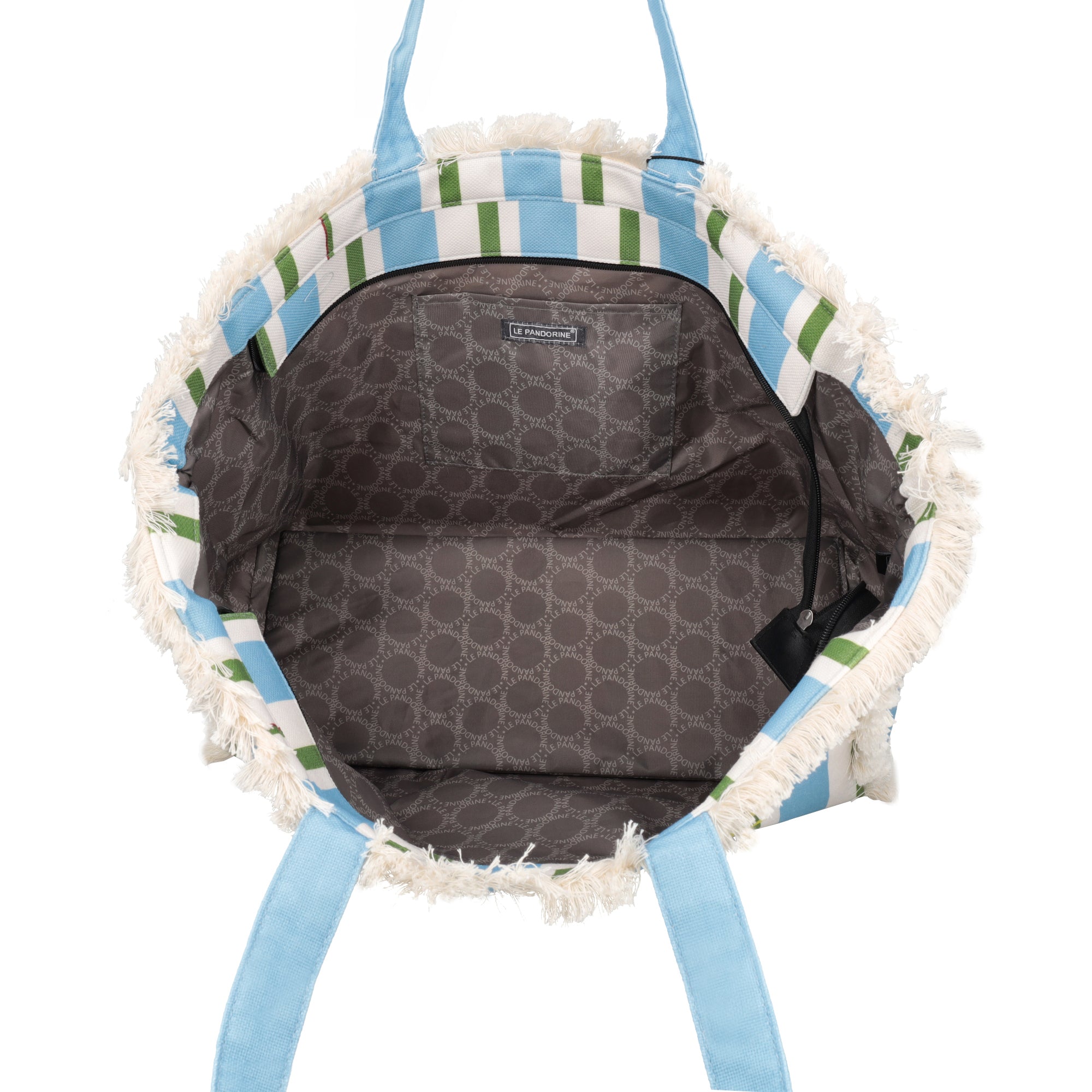 Shopping bag mare Marina in tessuto colore azzurro - Le Pandorine | Le Pandorine