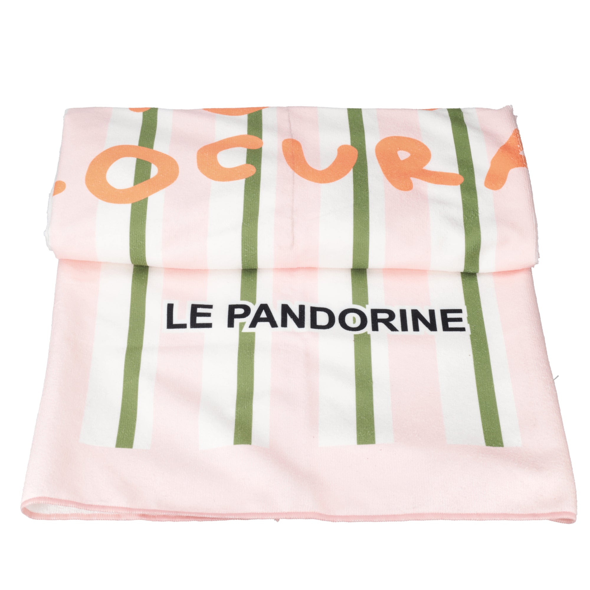 Beach towel with pink writing - Teli Mare | Le Pandorine