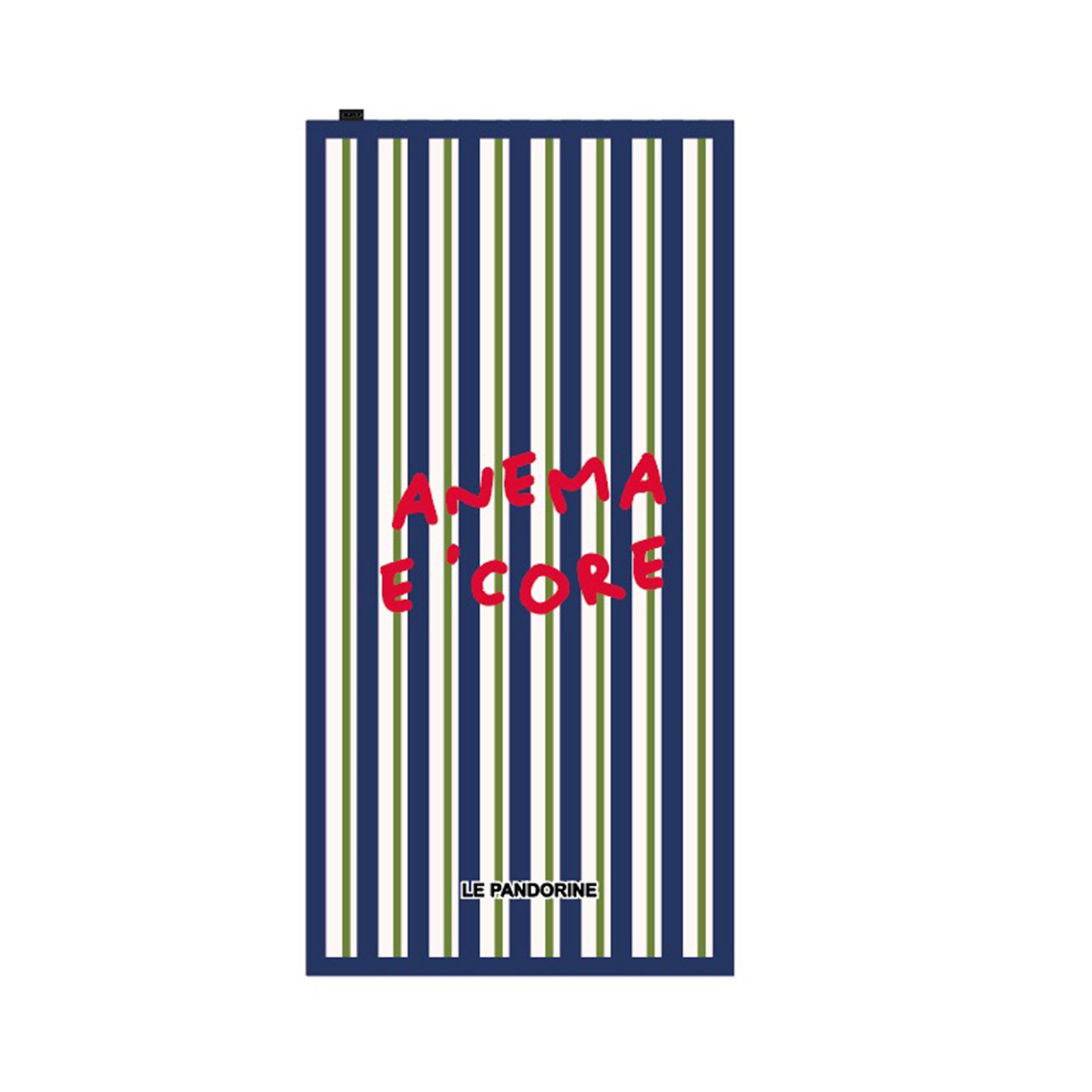 Beach towel with blue writing - Teli Mare | Le Pandorine