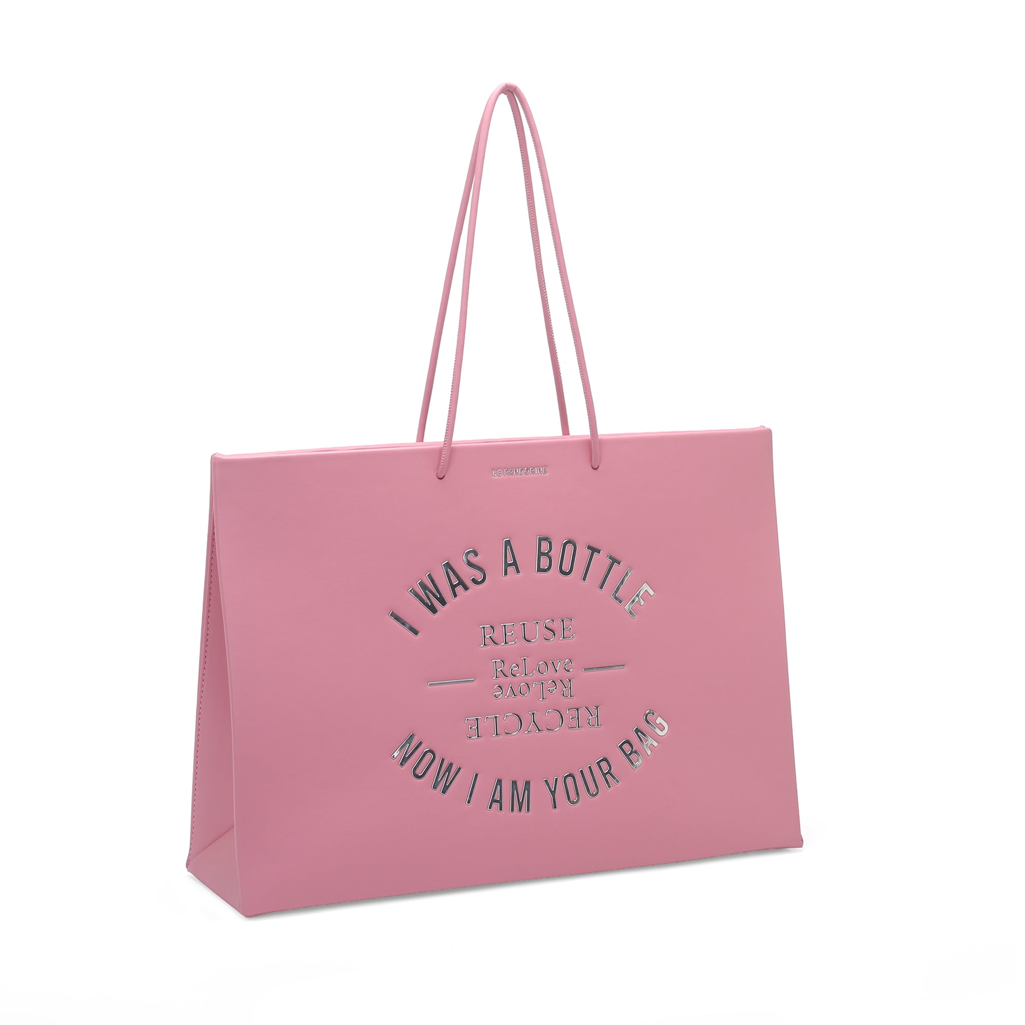 Shopping bag Bottle Bag borsa eco-friendly colore rosa - Planet B | Le Pandorine