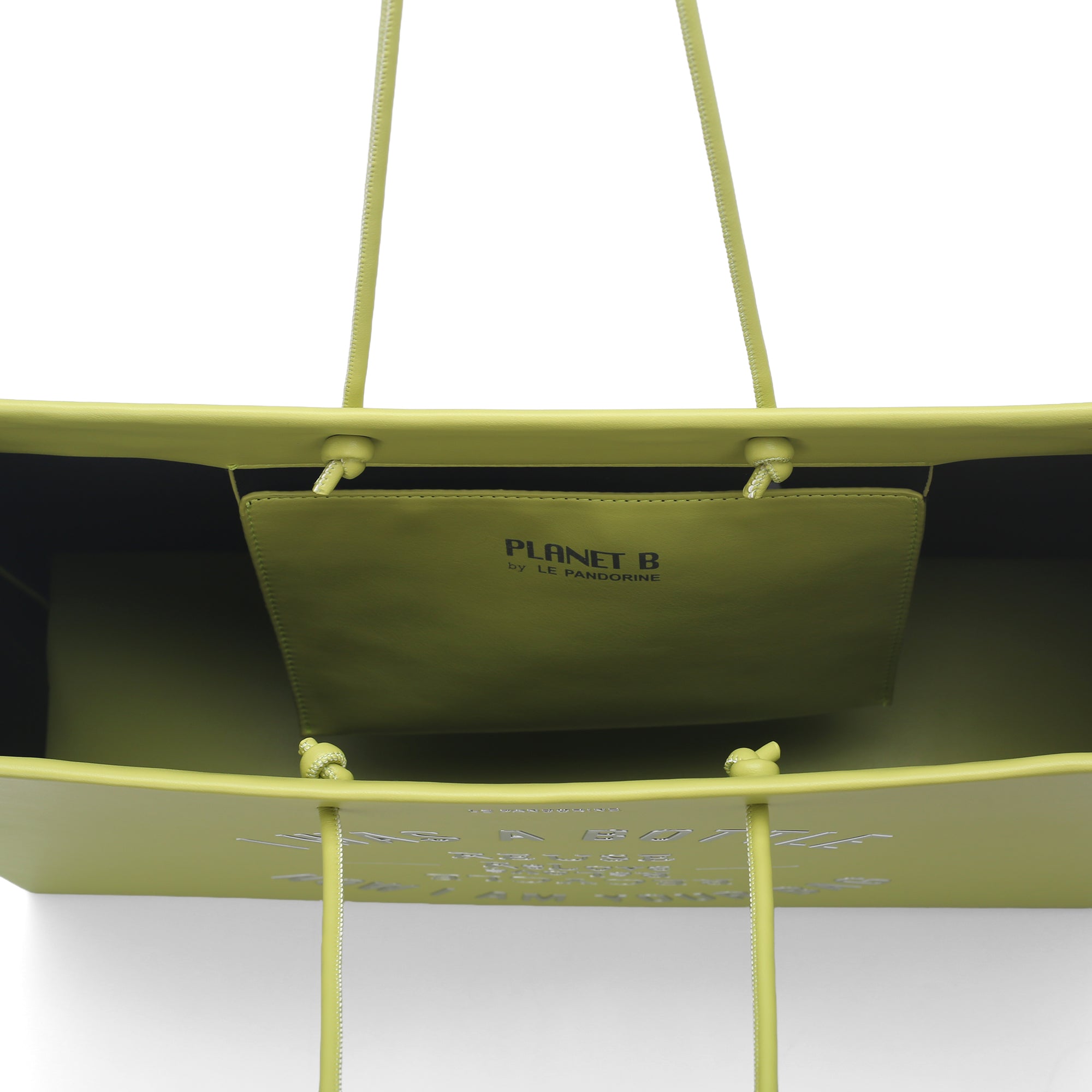 Shopping bag Bottle Bag borsa eco-friendly colore lime - Planet B | Le Pandorine